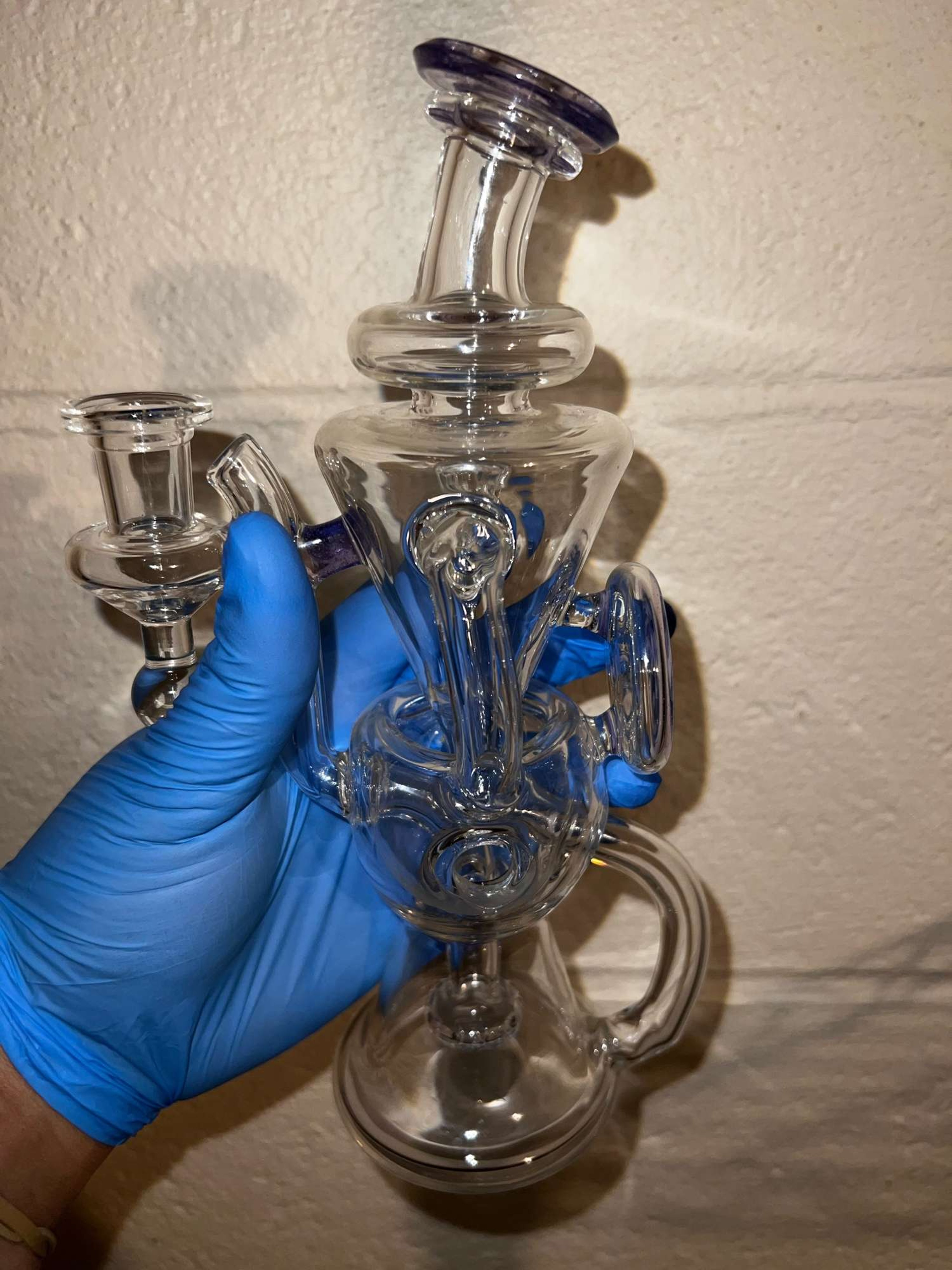 Preview pic of 9” Exo Recycler by Timez Glass