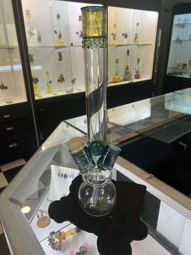 Preview pic of Trident 22 in. Nug jar and lighter holder.
