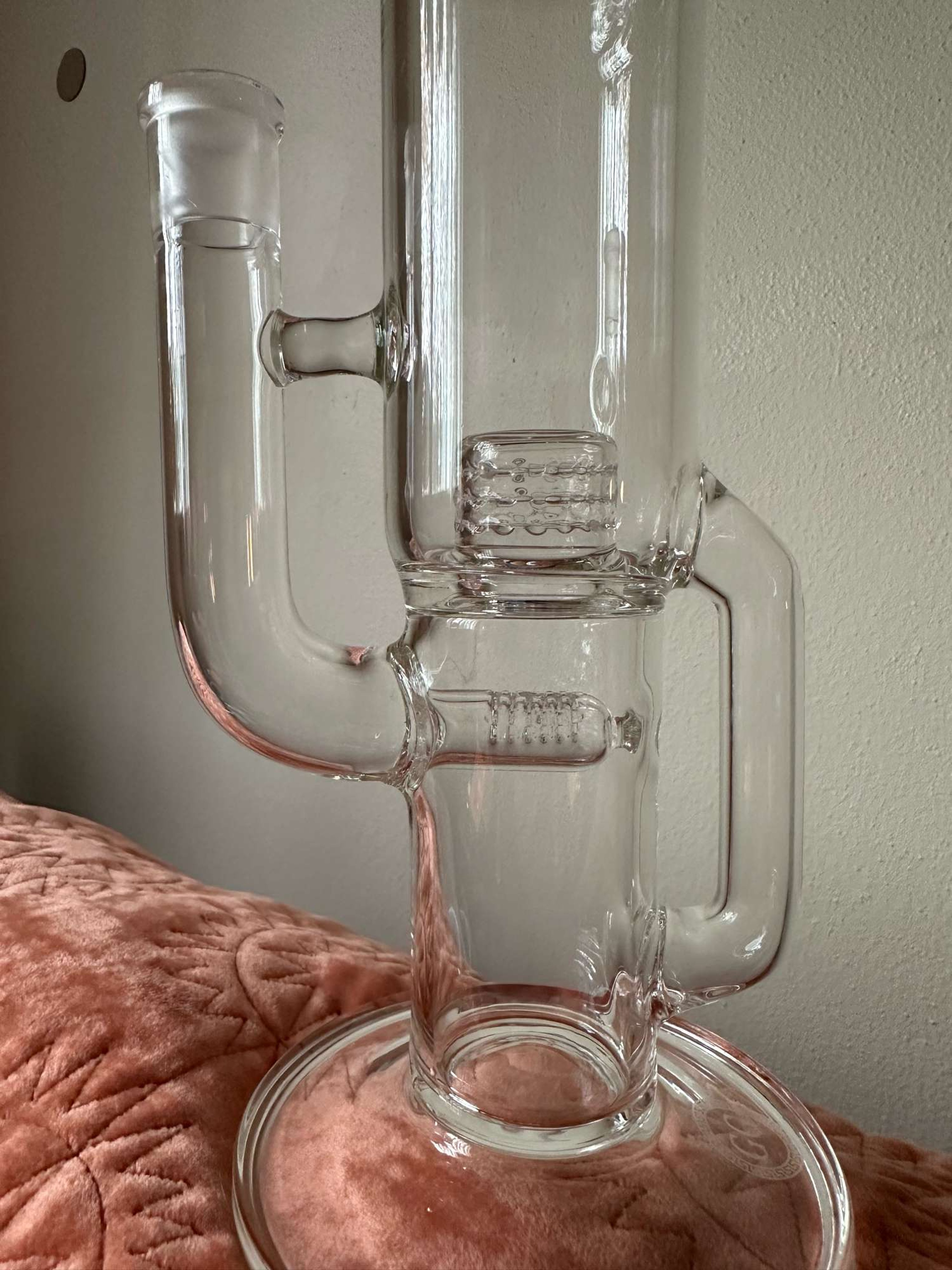 Greek Glass 360 grid cap Recycler image 0