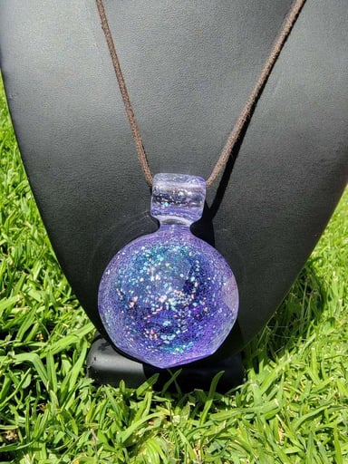 Preview pic of Alex K Faceted Dichro & Opal Pendant