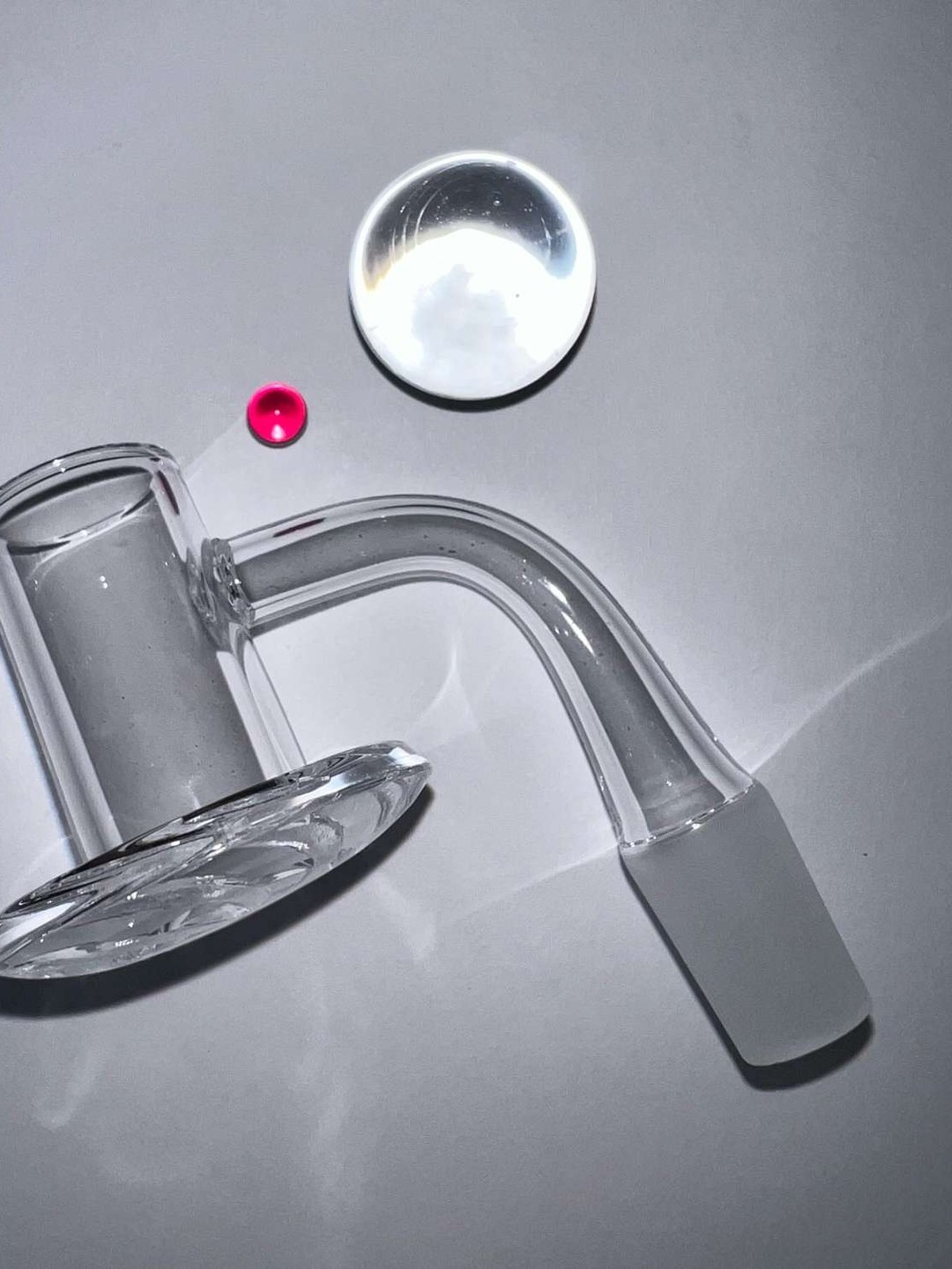 Preview pic of Quartz Terp Blender w Clear Marble & Ruby Pearl