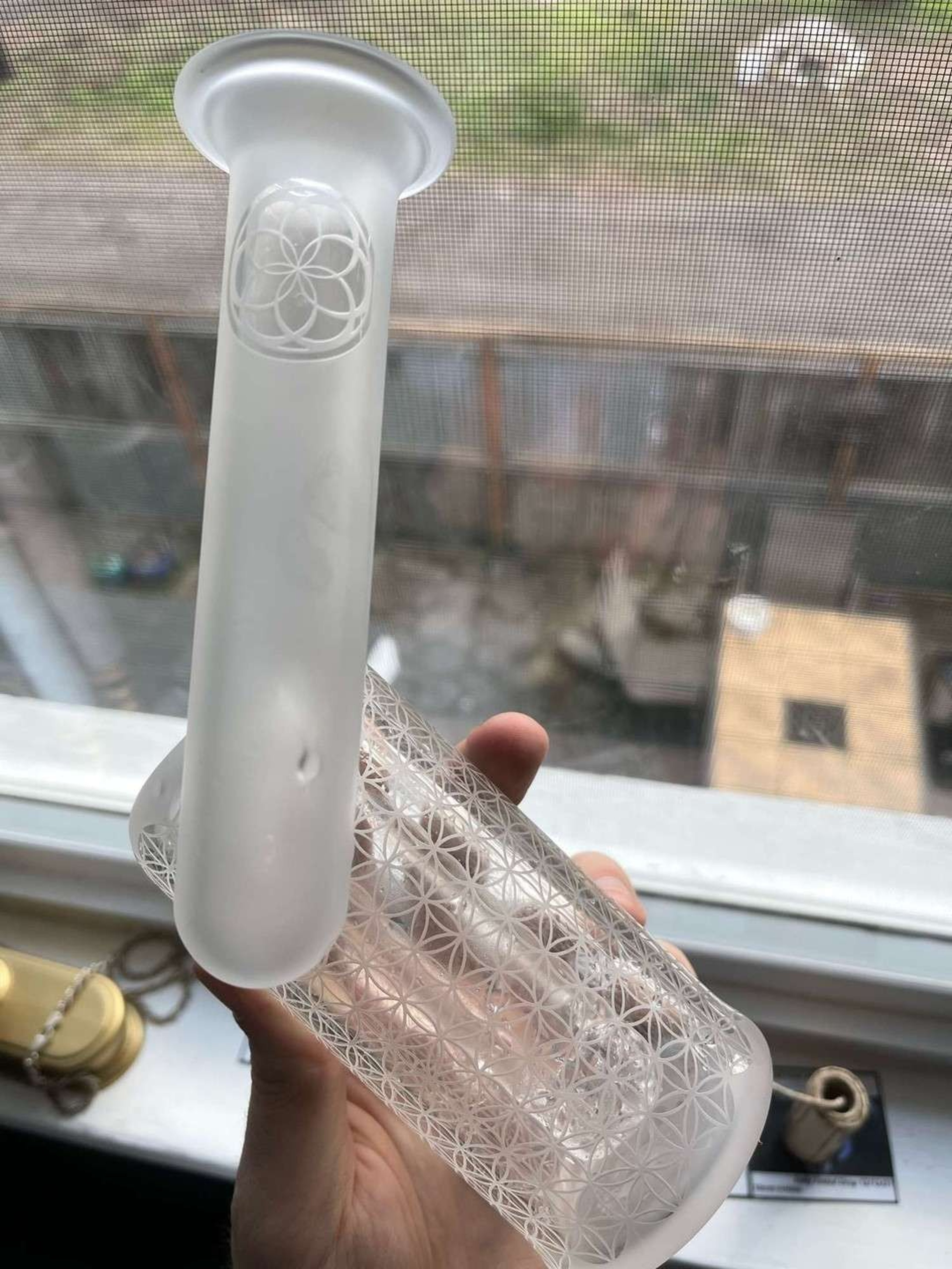 Preview pic of Seed of life side car bubbler fully etched 18mm