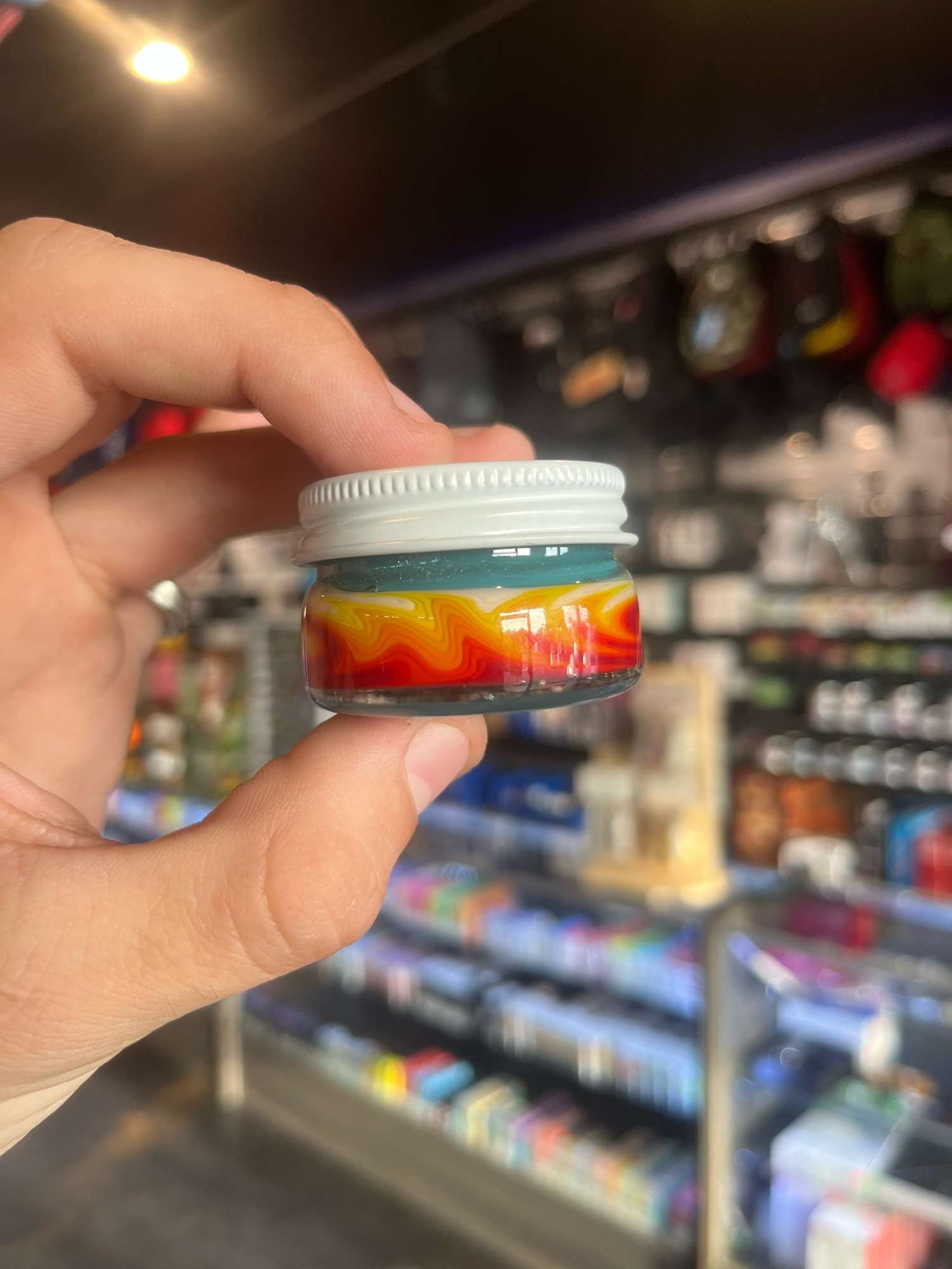 Empty1glass FULLY WORKED Hash Baller Jar! image 0