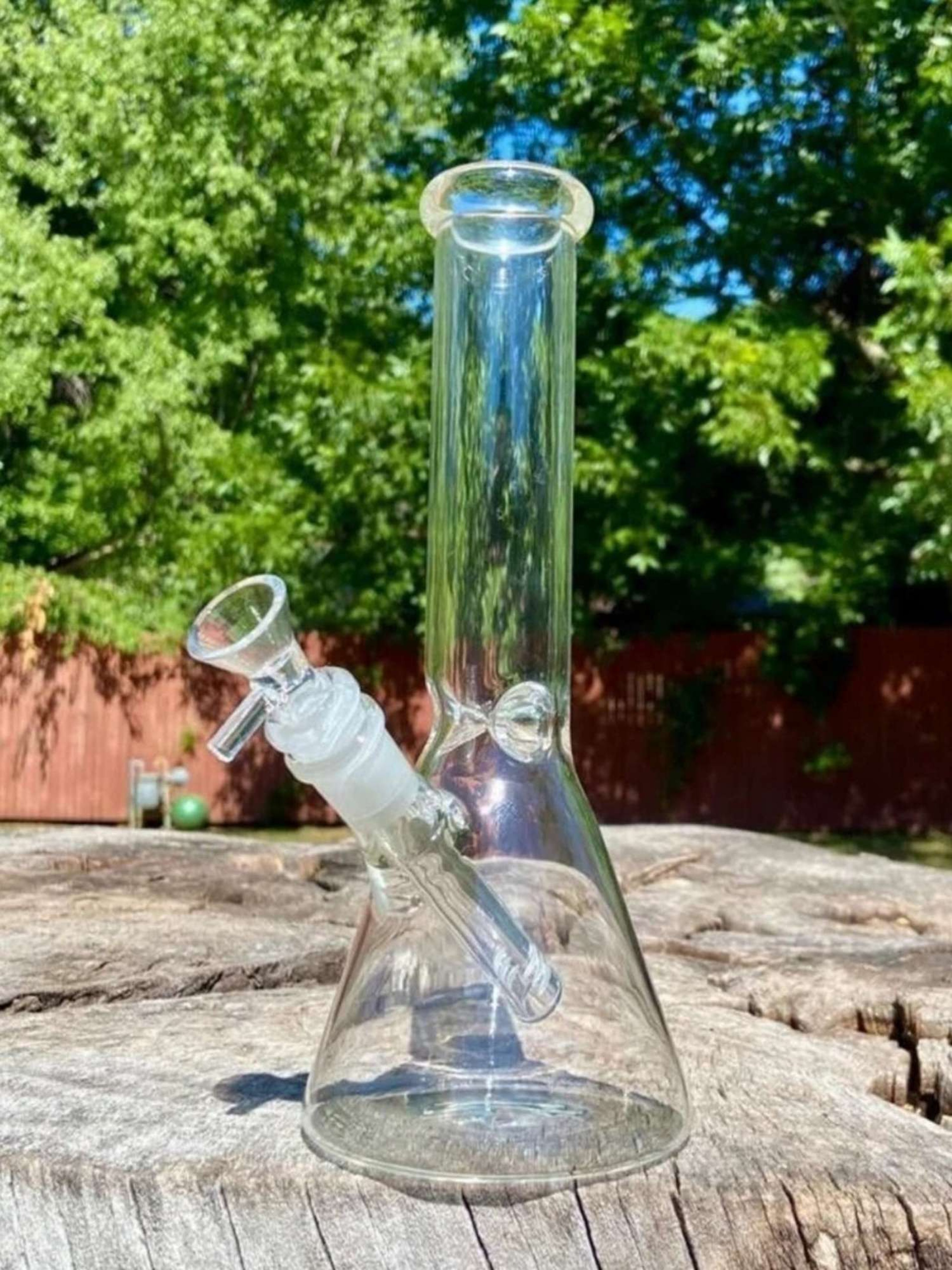 10" Clear Beaker Water Pipe Bong Rig image 0