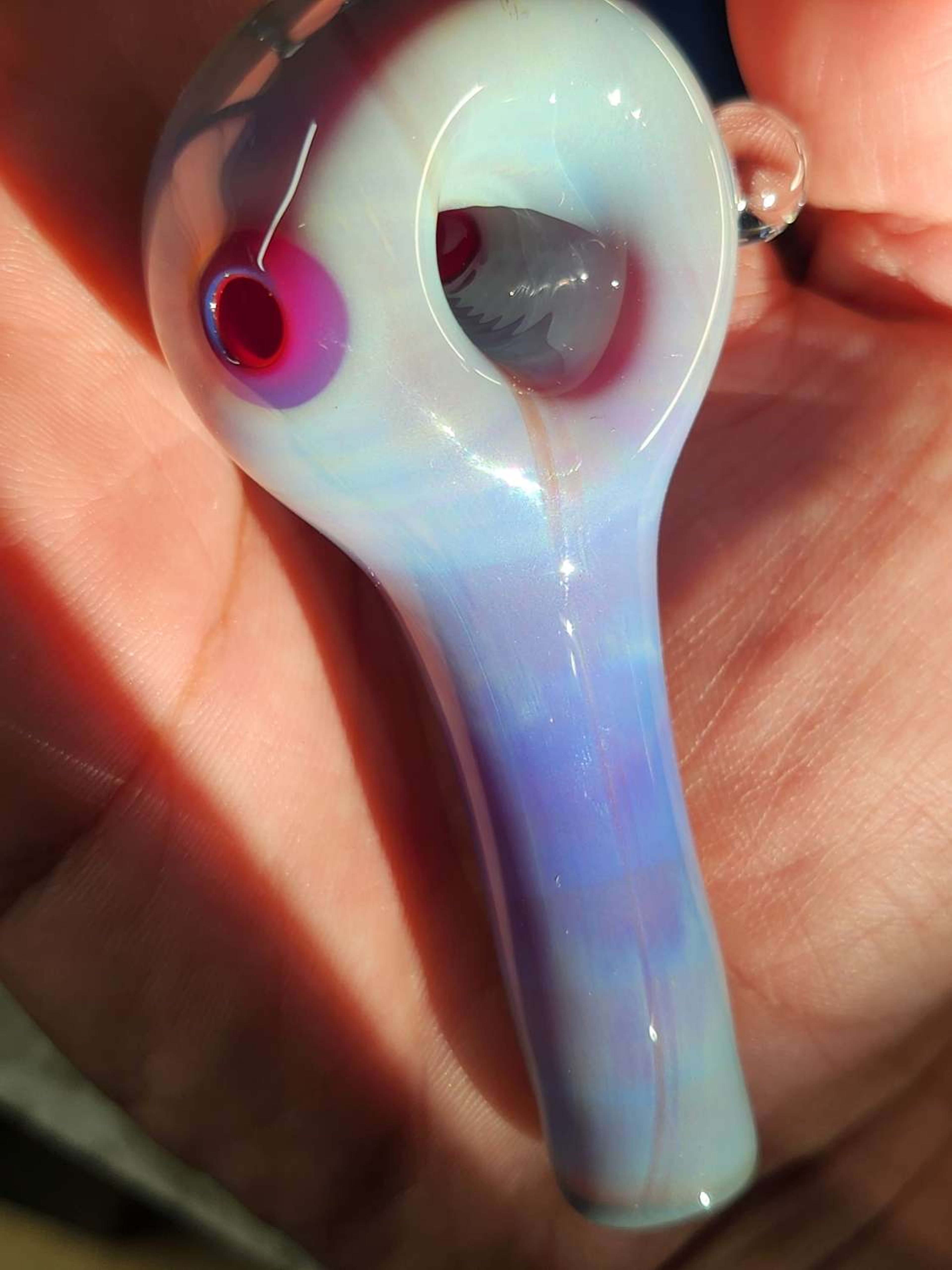 Amber purple over blood red spoon image 0