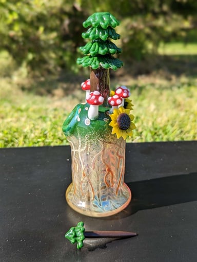 Preview pic of Sunflower Trees Mini Rig by Los1 Glass