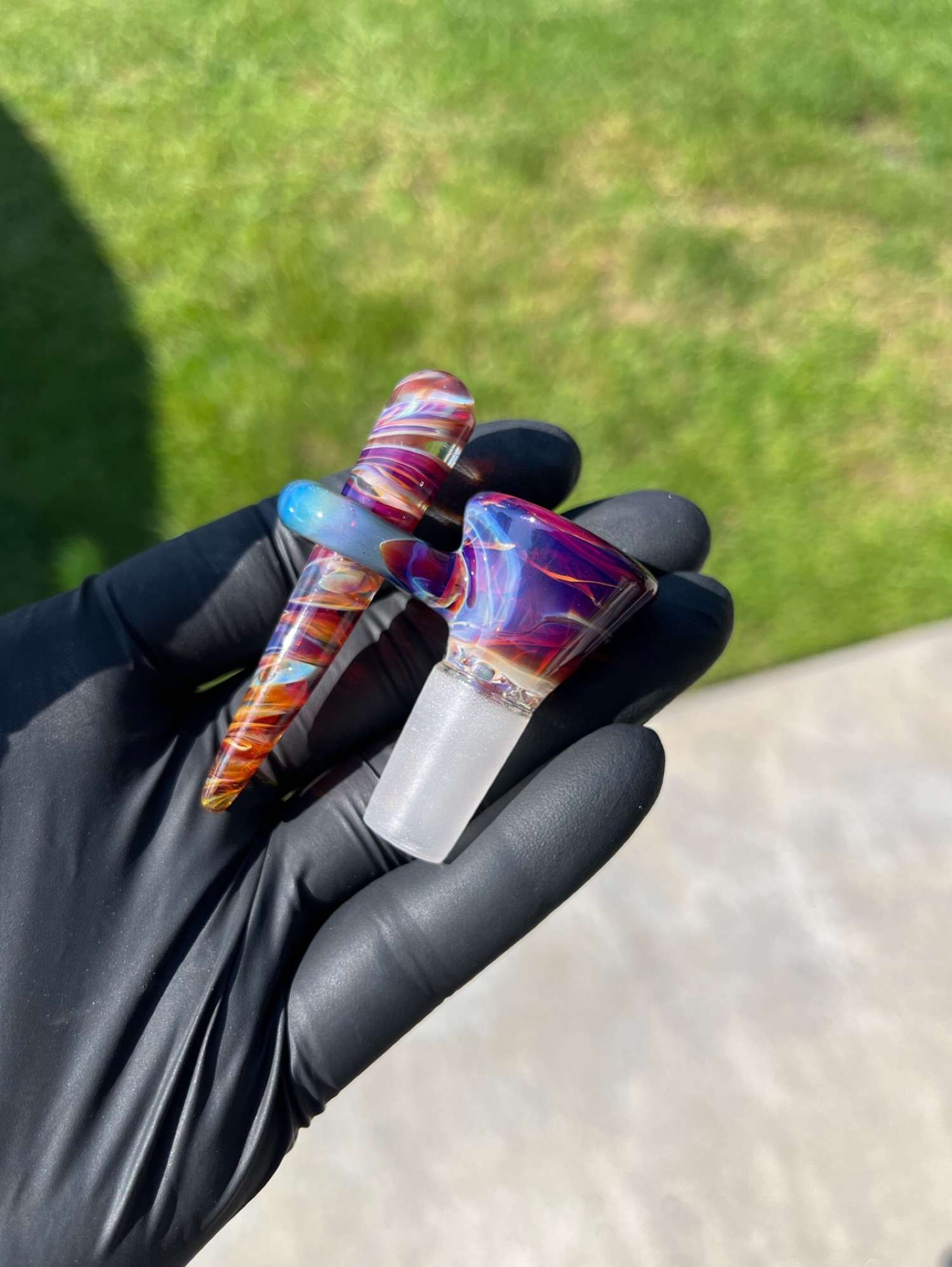 Preview pic of Amber purple removable poker slide 