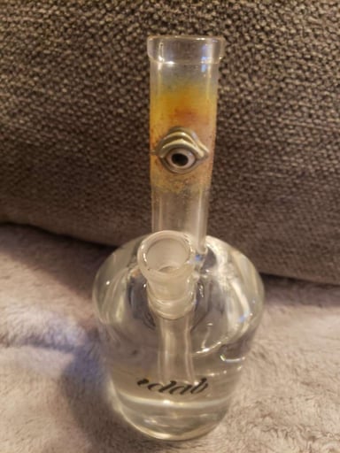 Preview pic of IDAB X Ghost Fumed Eyeball Bottle Colab VERY RARE US MADE