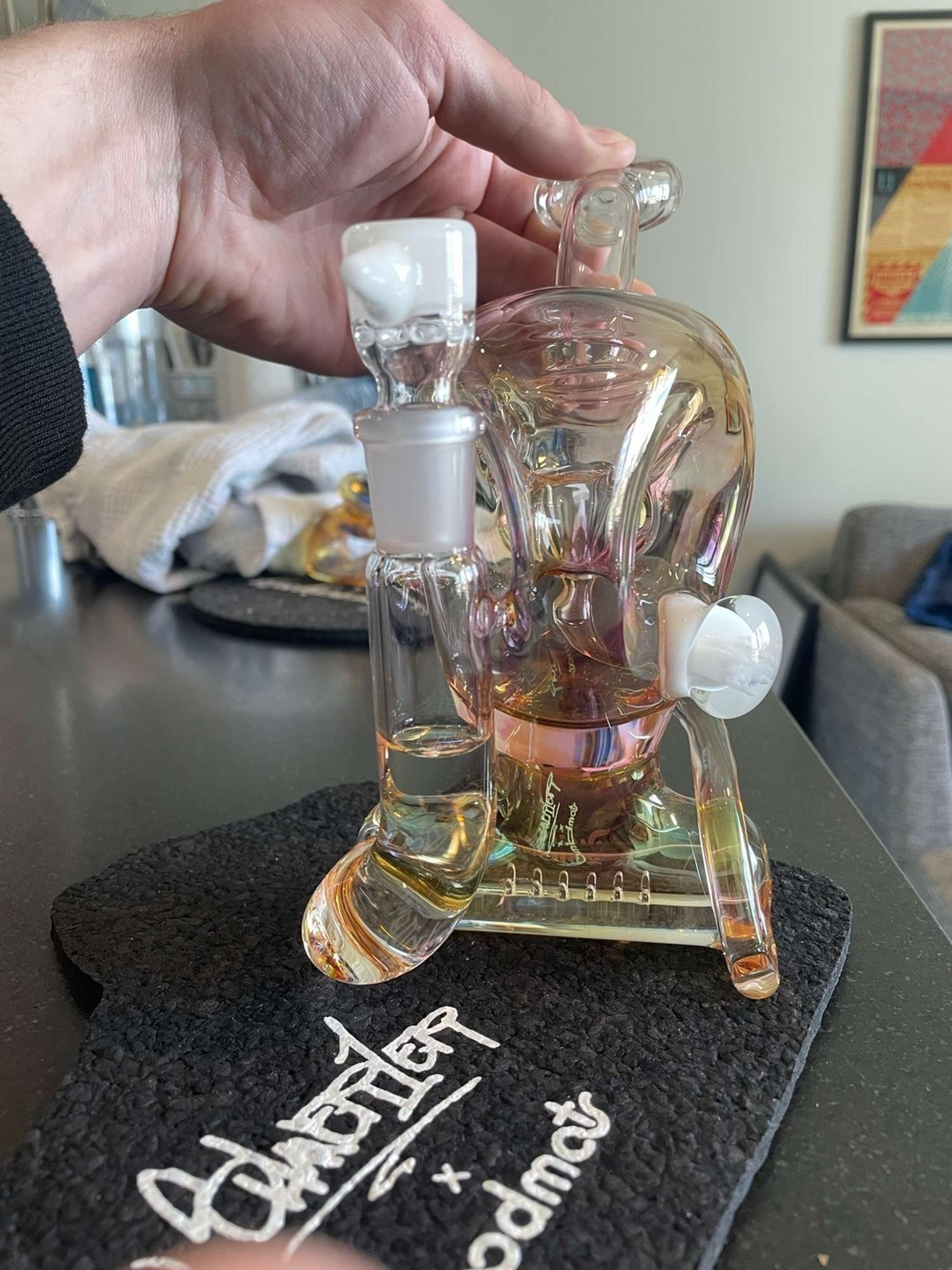 Preview pic of Ben Wilson Fumed in-line lean back recycler bub