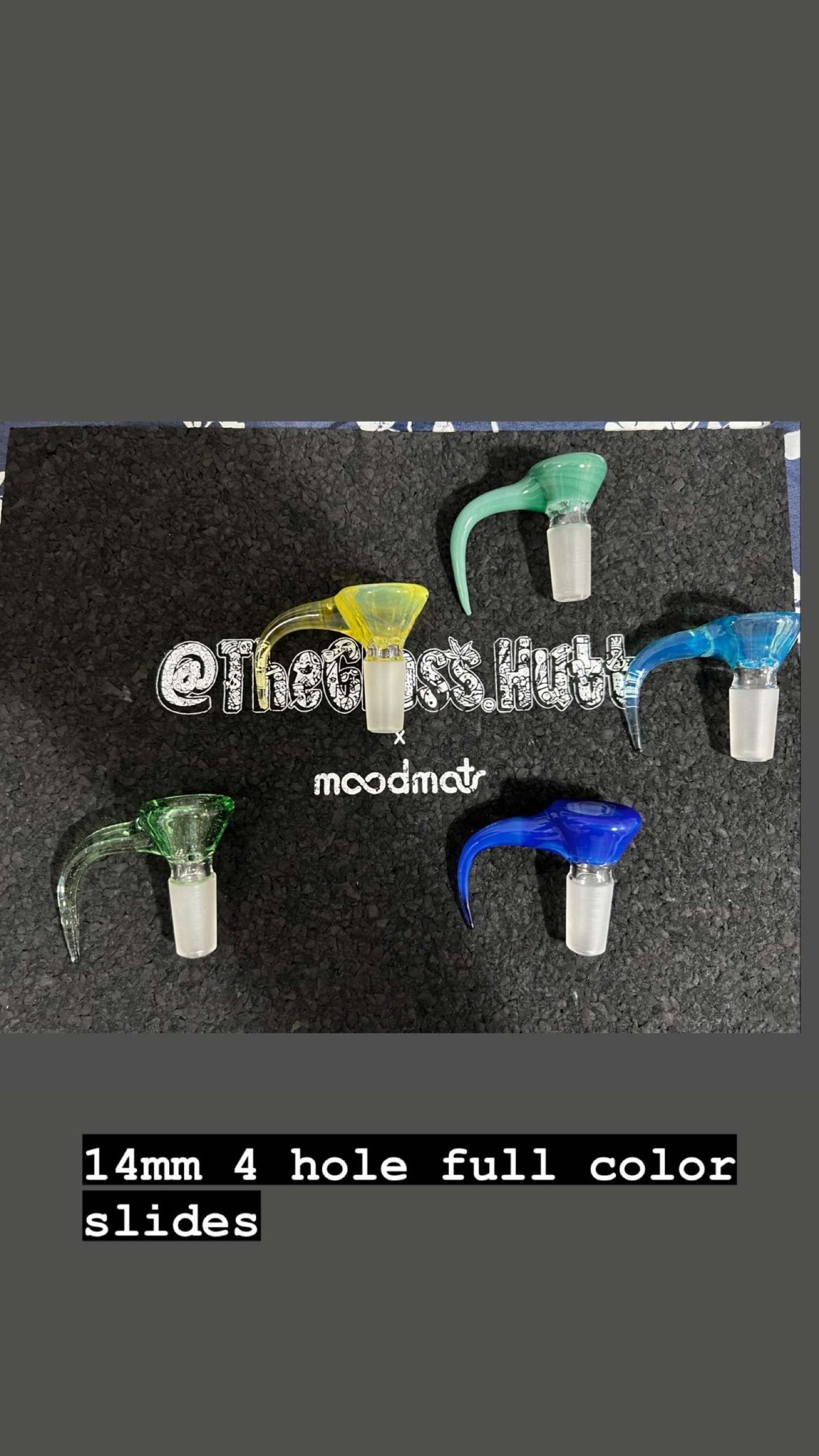 Preview pic of full color 14mm 4 hole slides