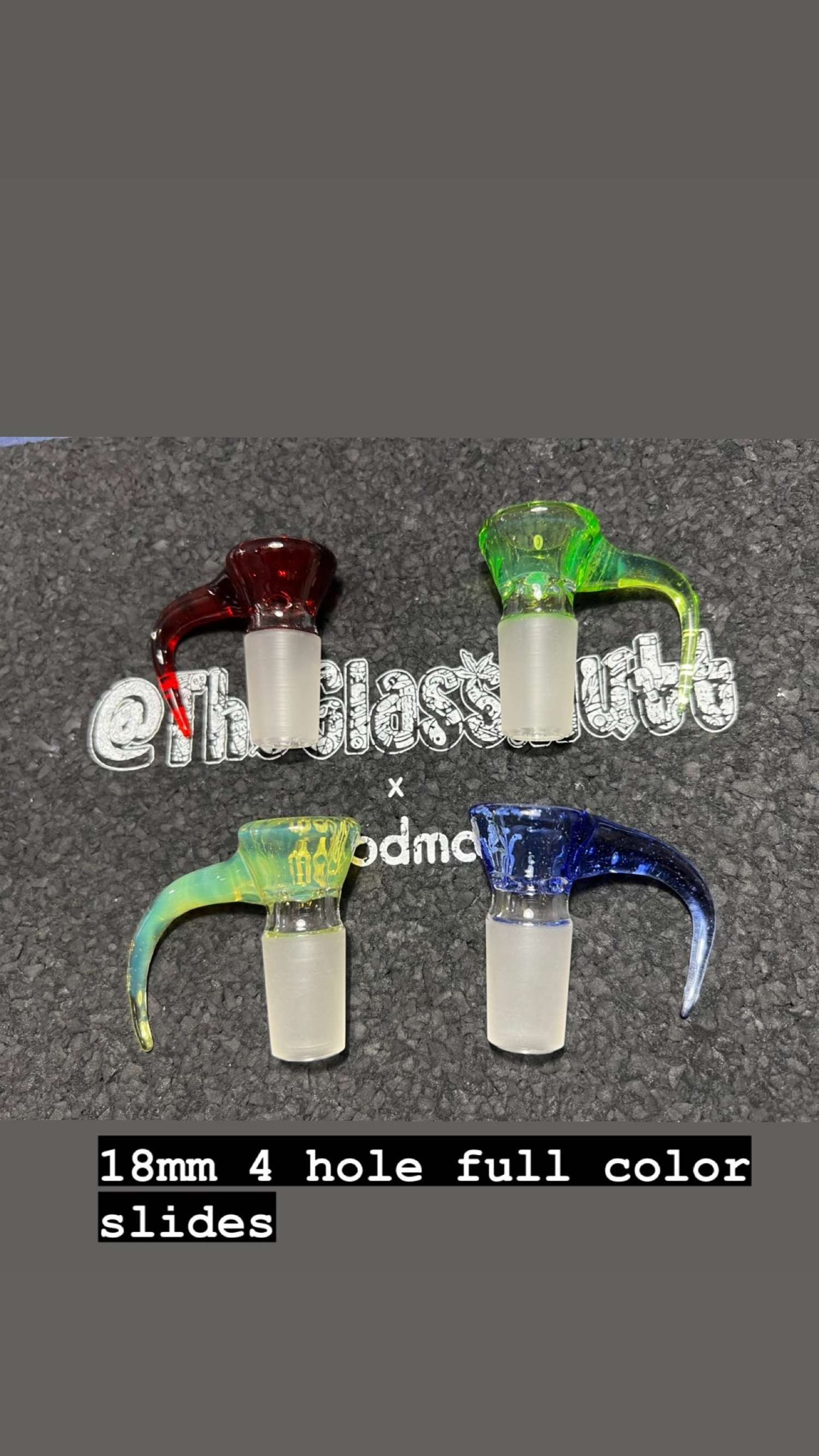 Preview pic of 18mm full color 4 hole slides