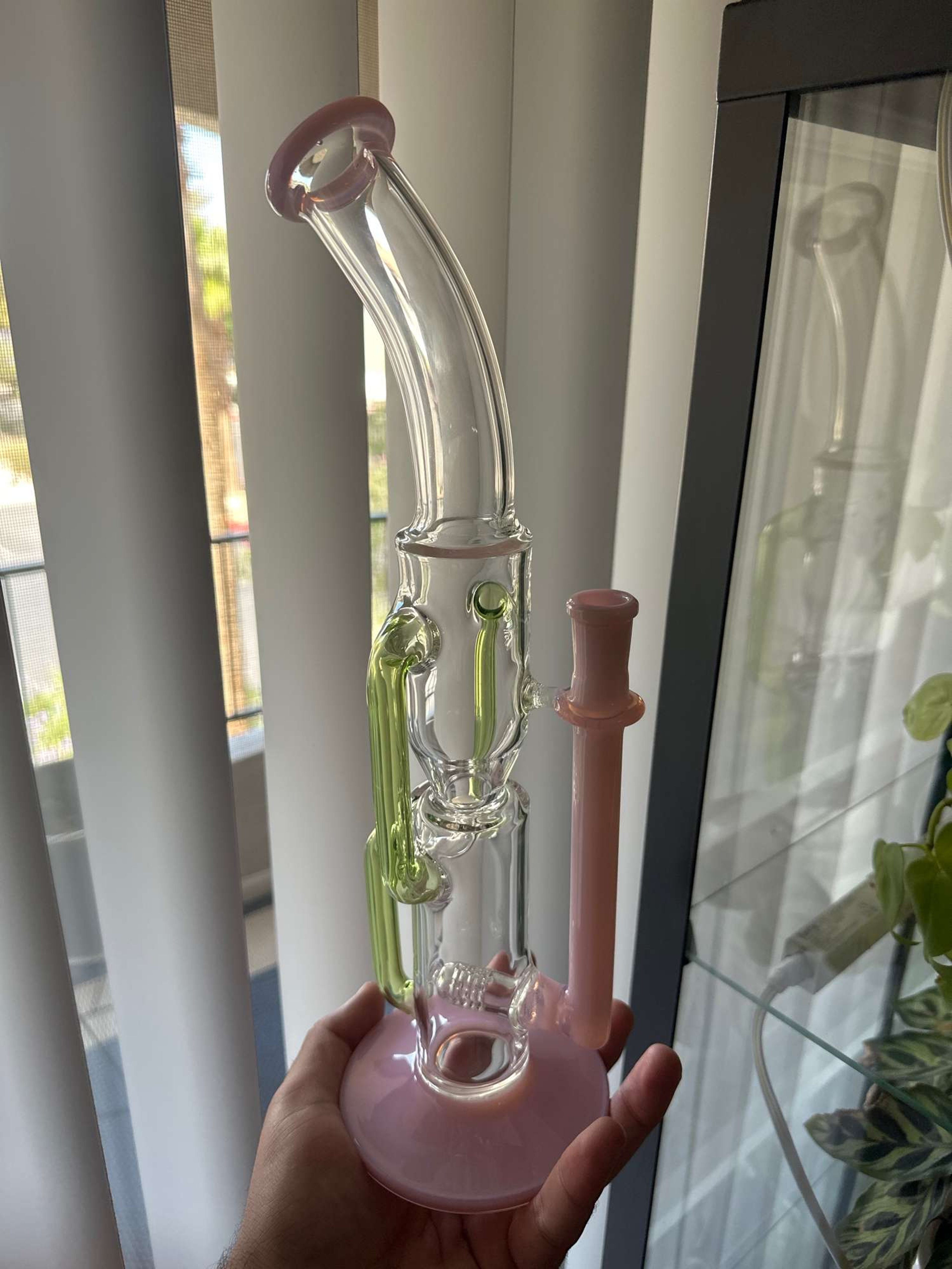 Preview pic of WATERMELON RECYCLER TUBE GREEKGLASS 