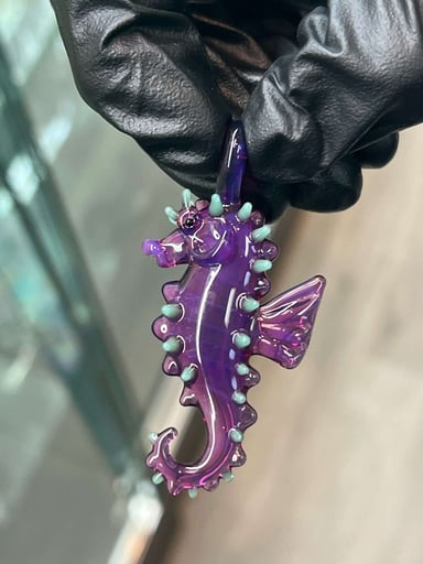 Preview pic of Beautiful Liz Wright Royal Jelly Seahorse Pendant