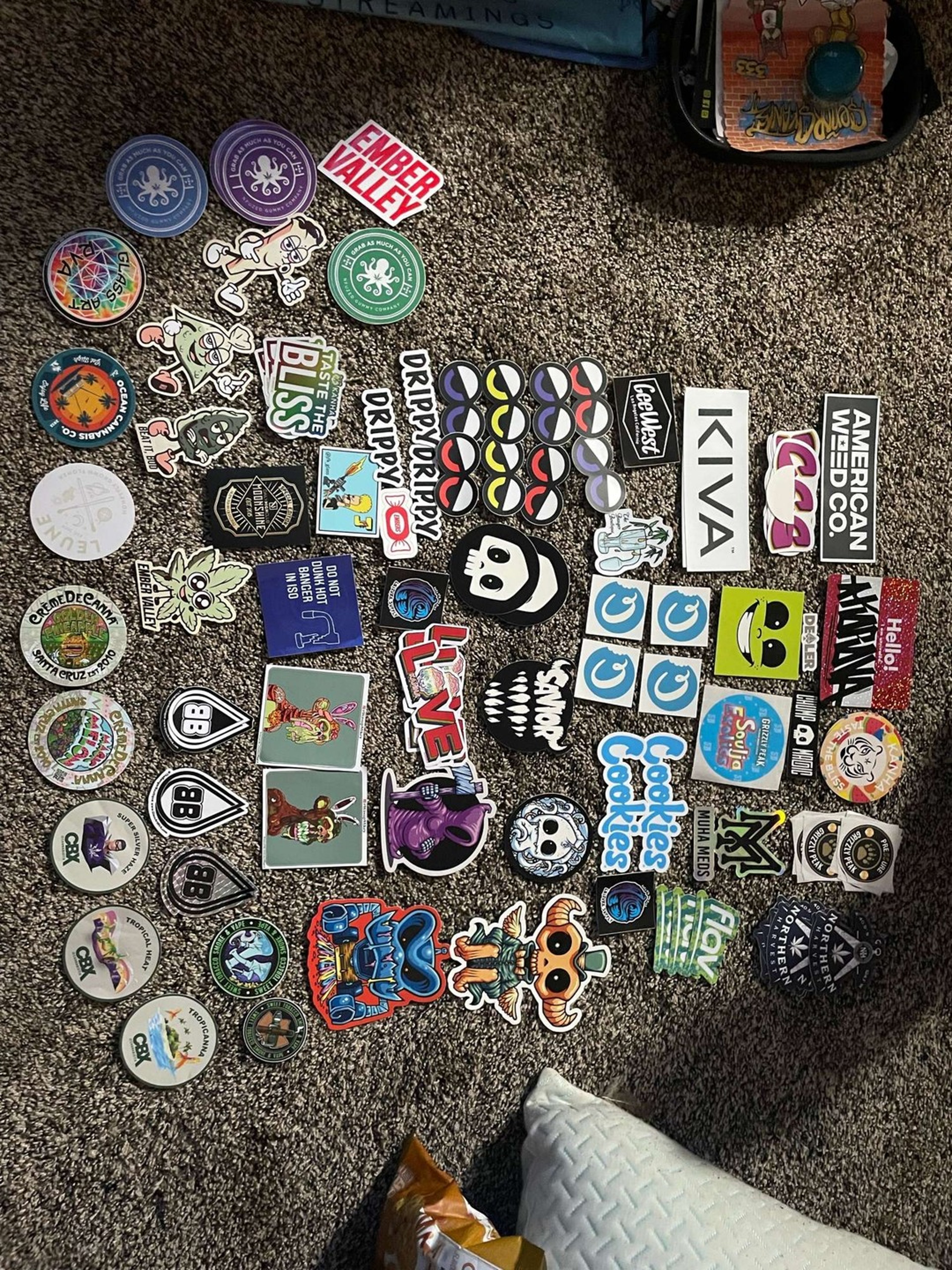 Assorted heady stickers tons of brands image 0