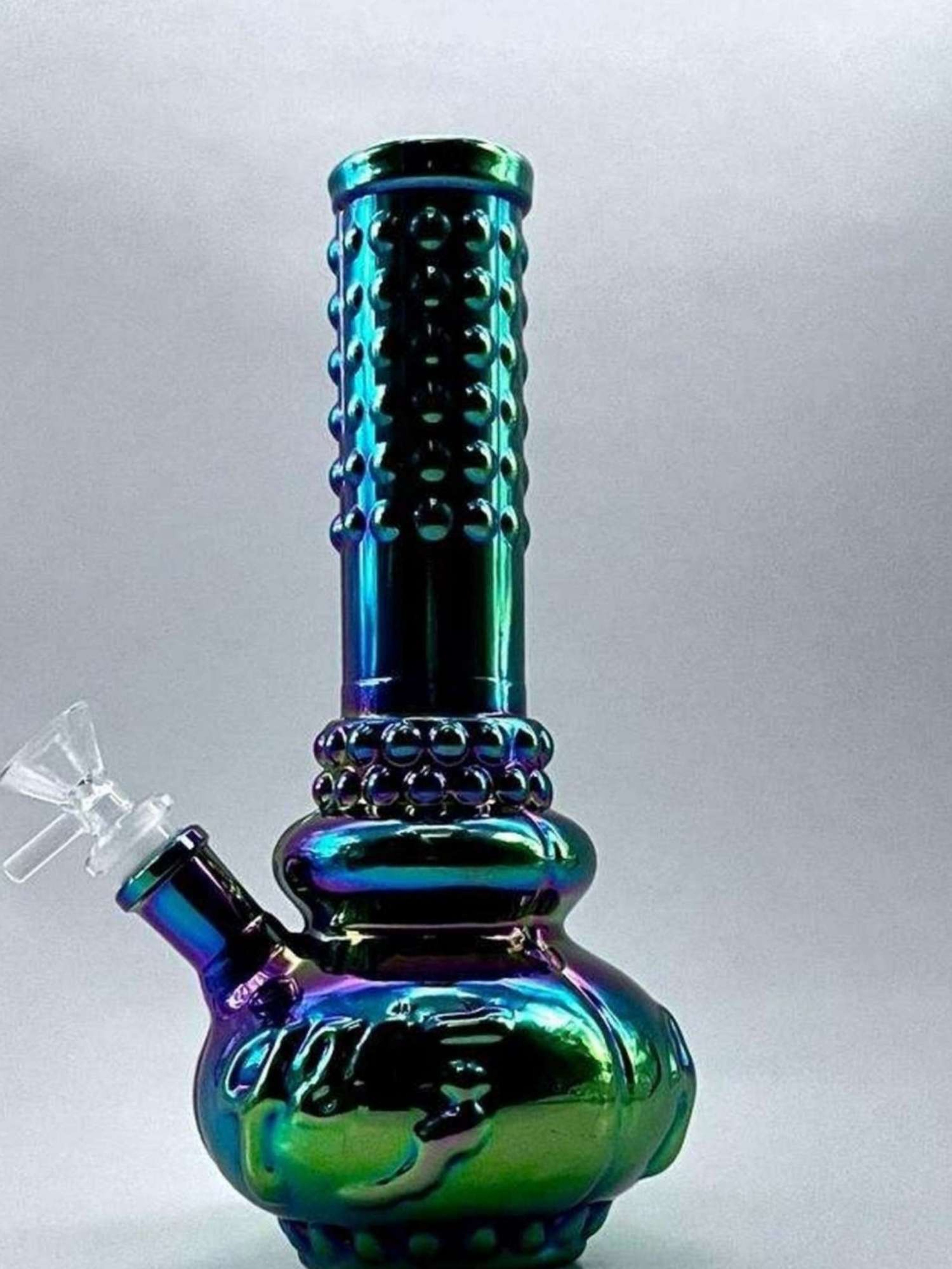 10" 420 Metallic Glass Bong Rig image 0