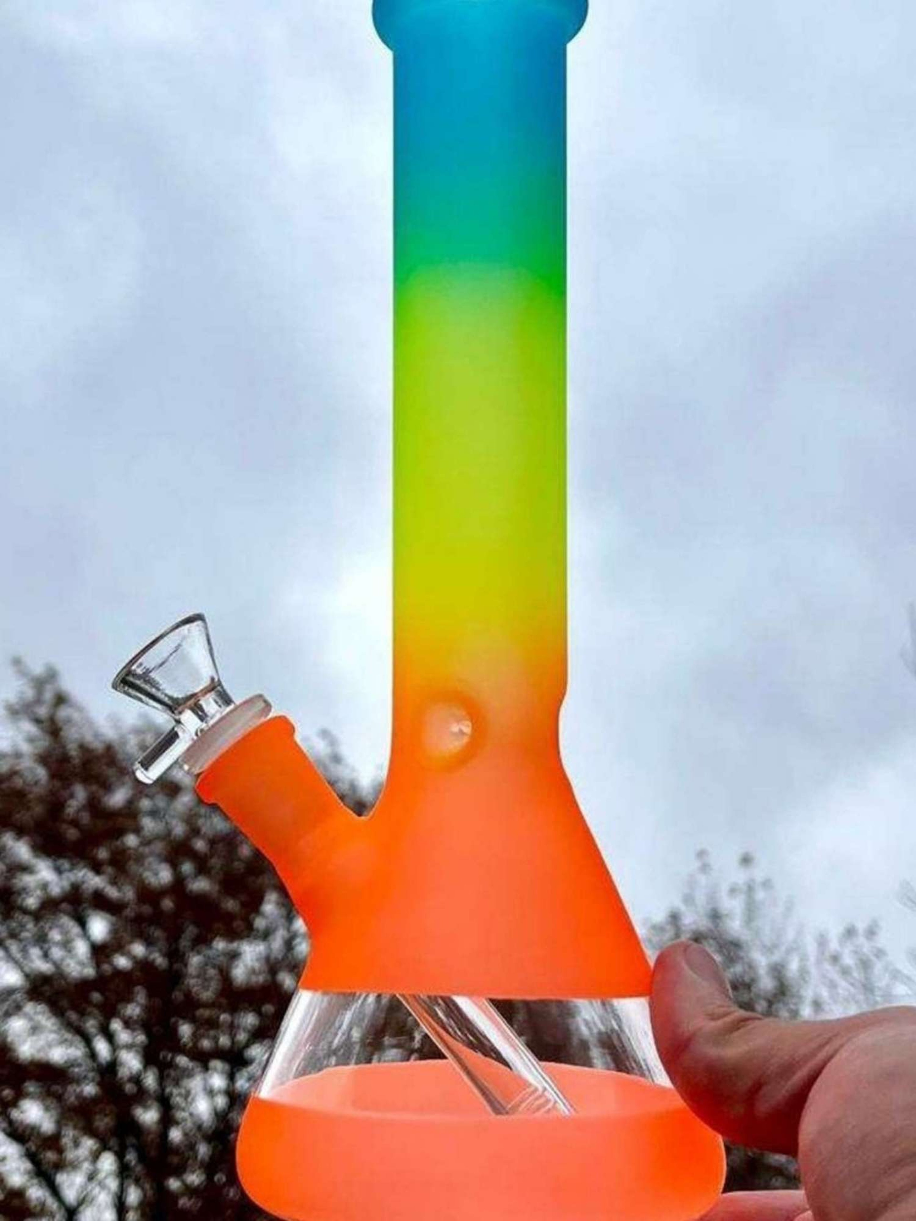Preview pic of 10" Rainbow Glass Bong Rig