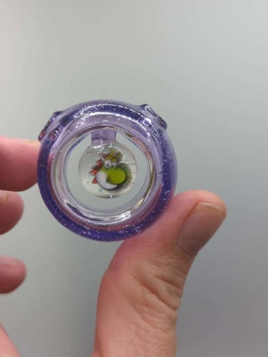 Preview pic of Transparent Purple Yoshi Millie Pendant