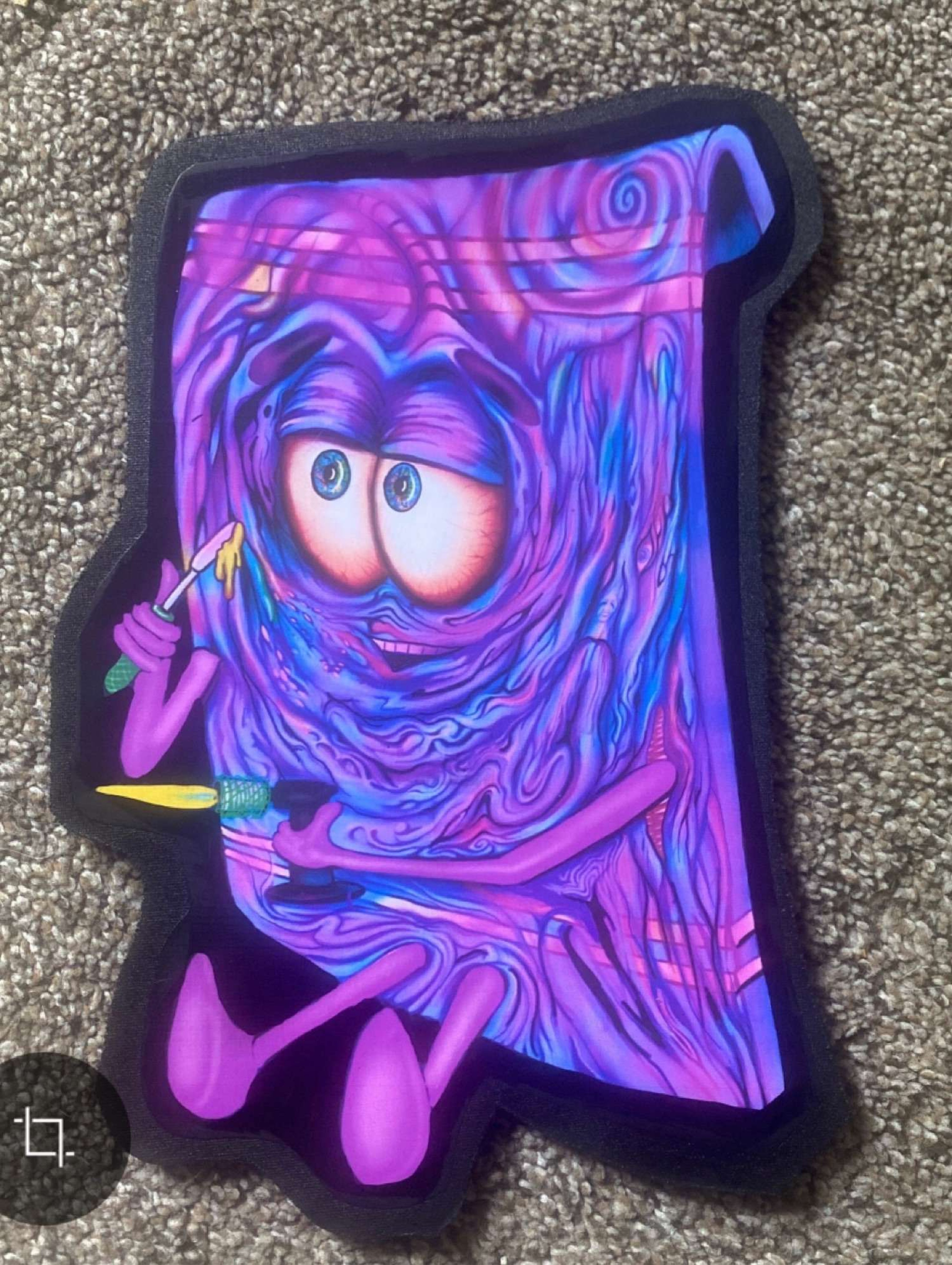 Preview pic of purple  towelie  dabmat