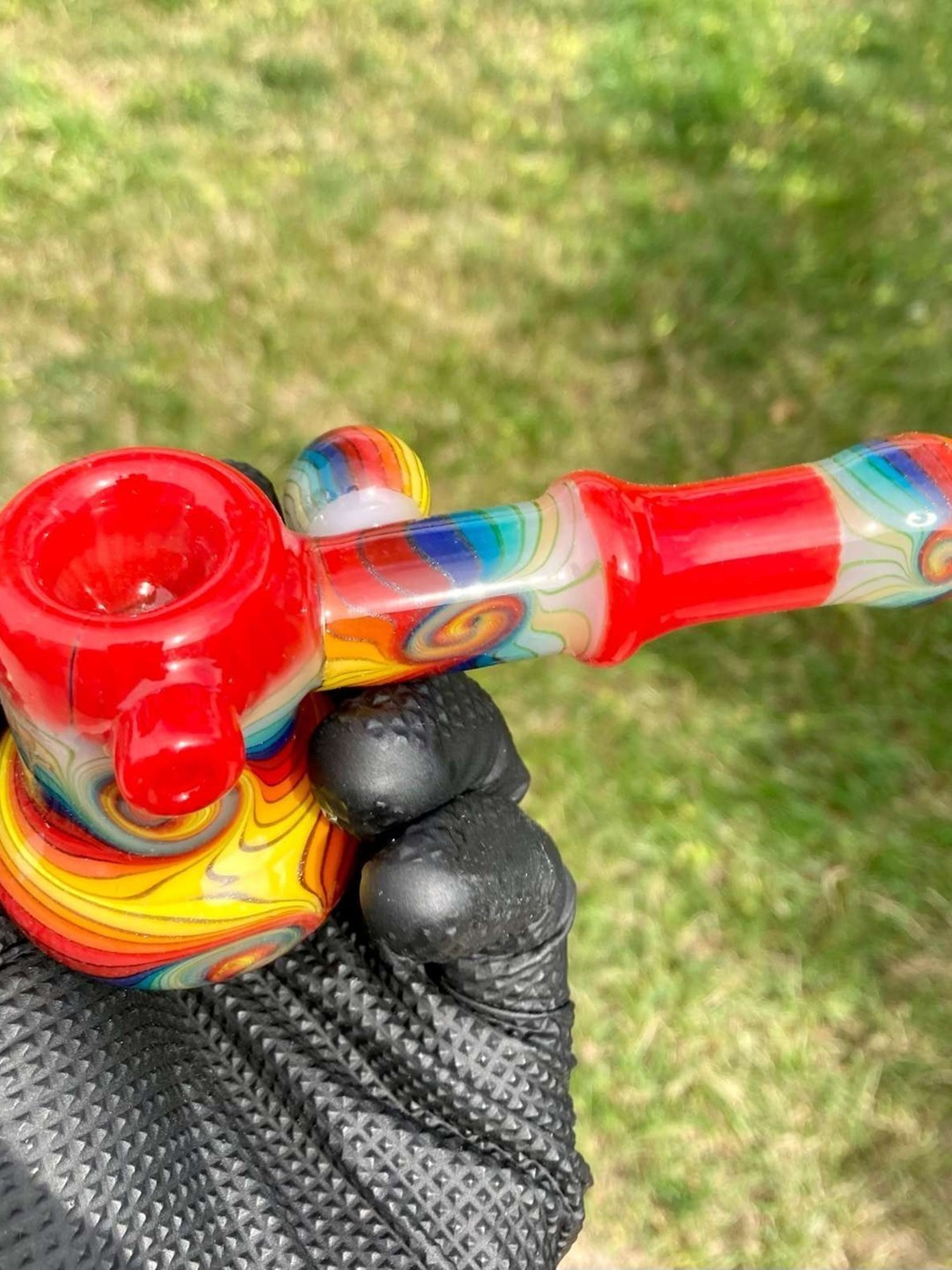 Preview pic of Pulsar Atomic Wavelength  Designed Boro Glass Sherlock Holmes Bubbler