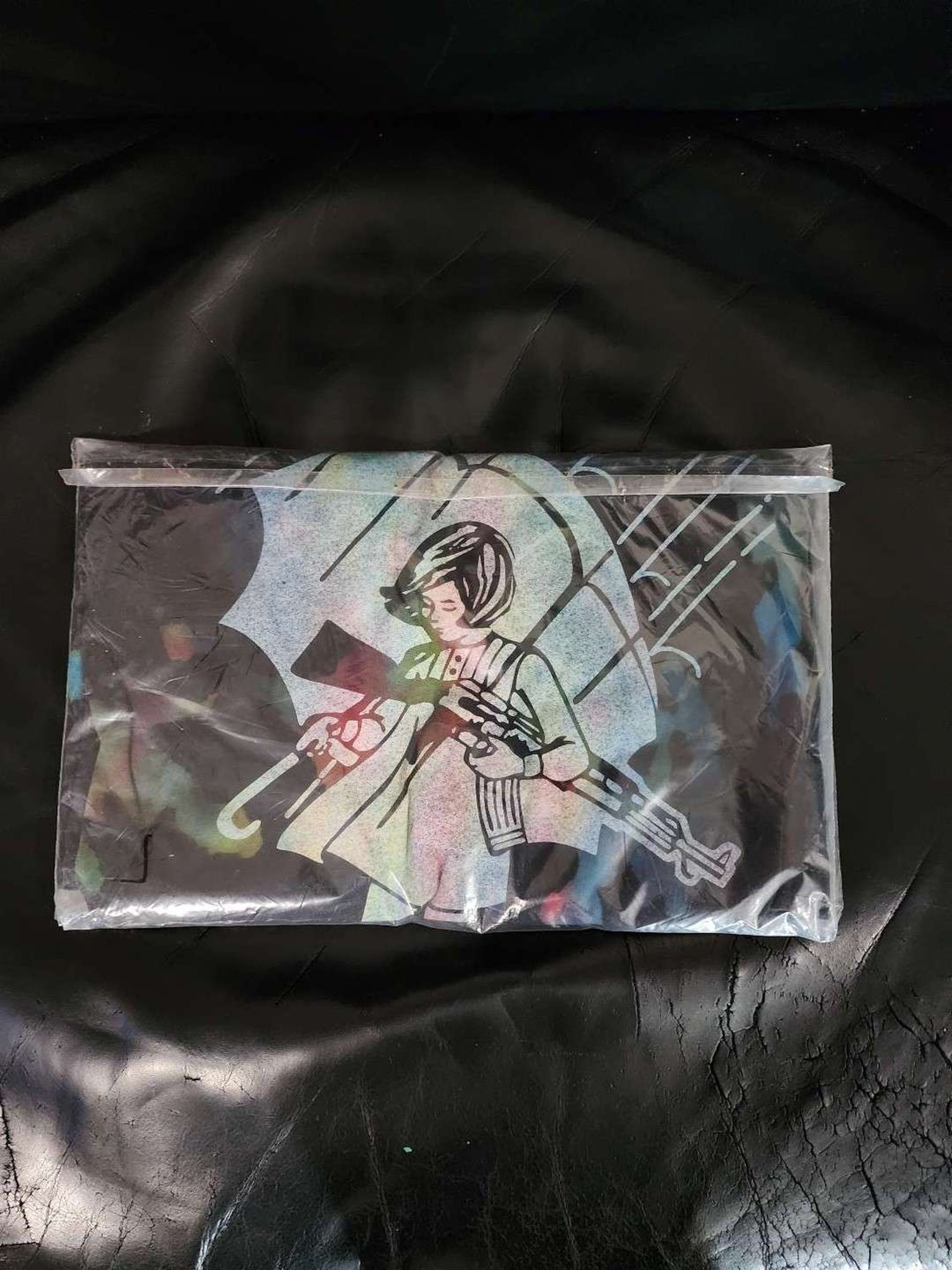 Large Slinger x Snic dyed black assault girl tee image 0