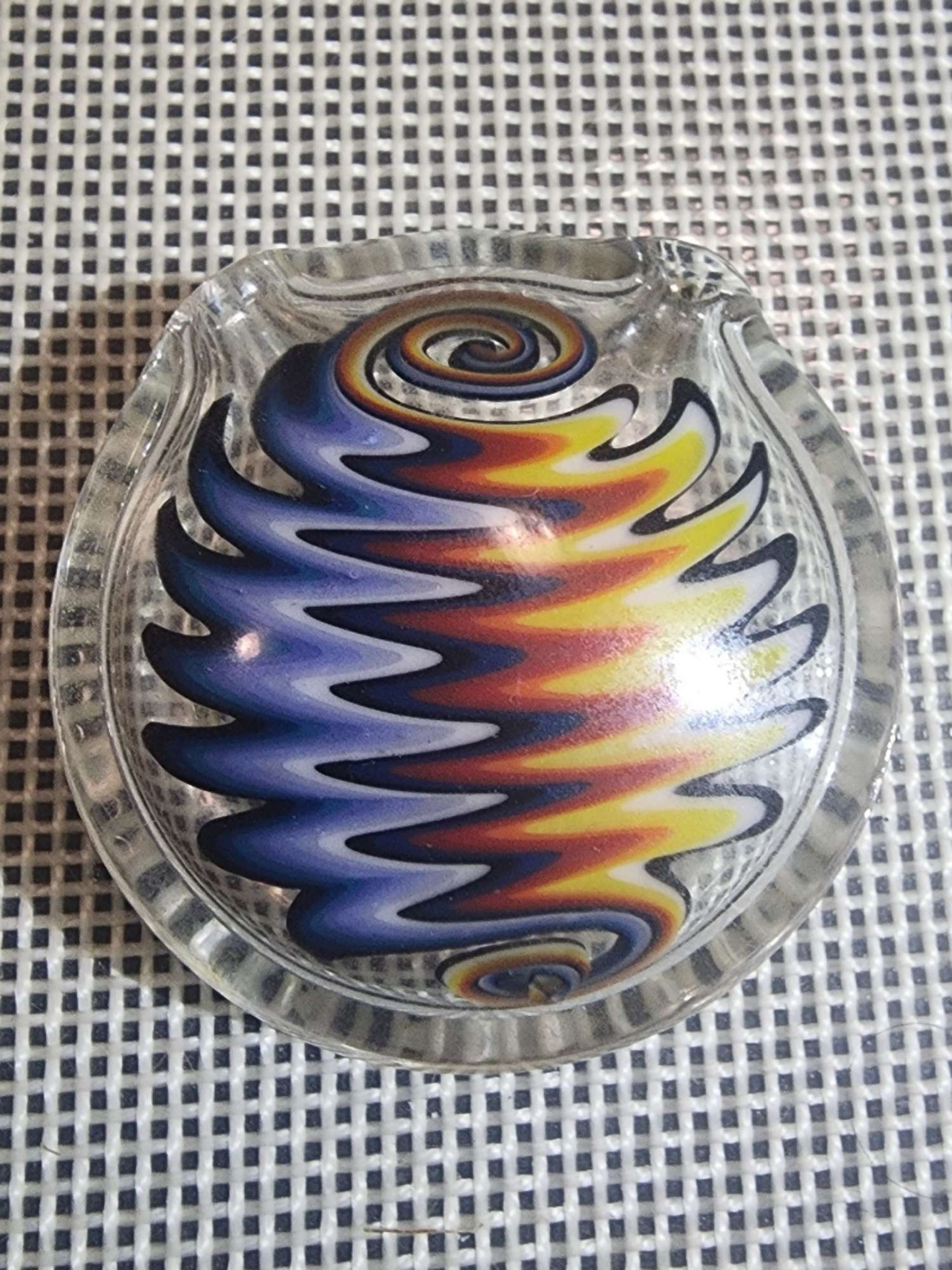 Cameron Burns 2015 fire/ice wigwag pendent. image 0