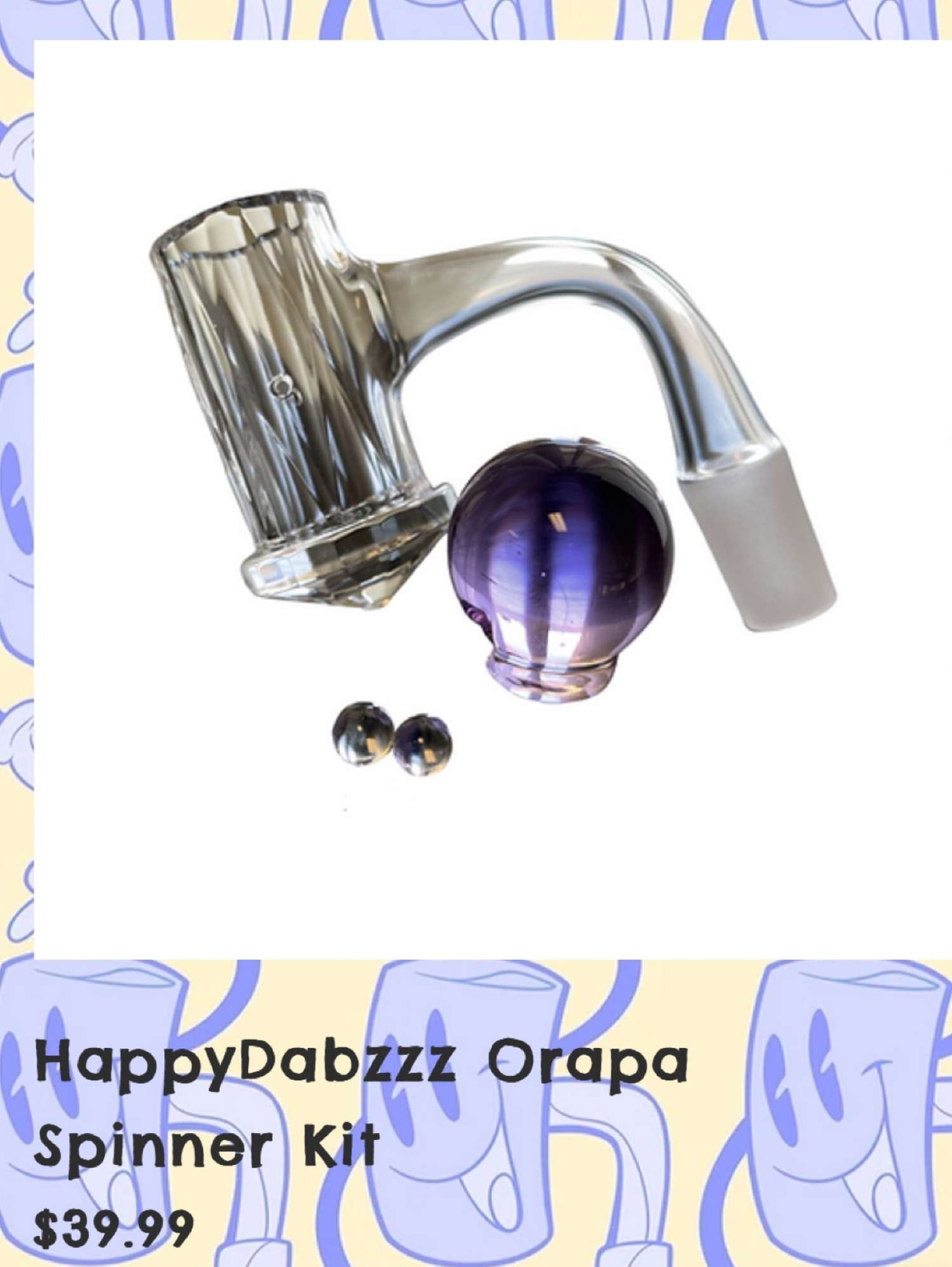 Orapa spinner kit / auto spinner / banger / 14mm / Etched image 0