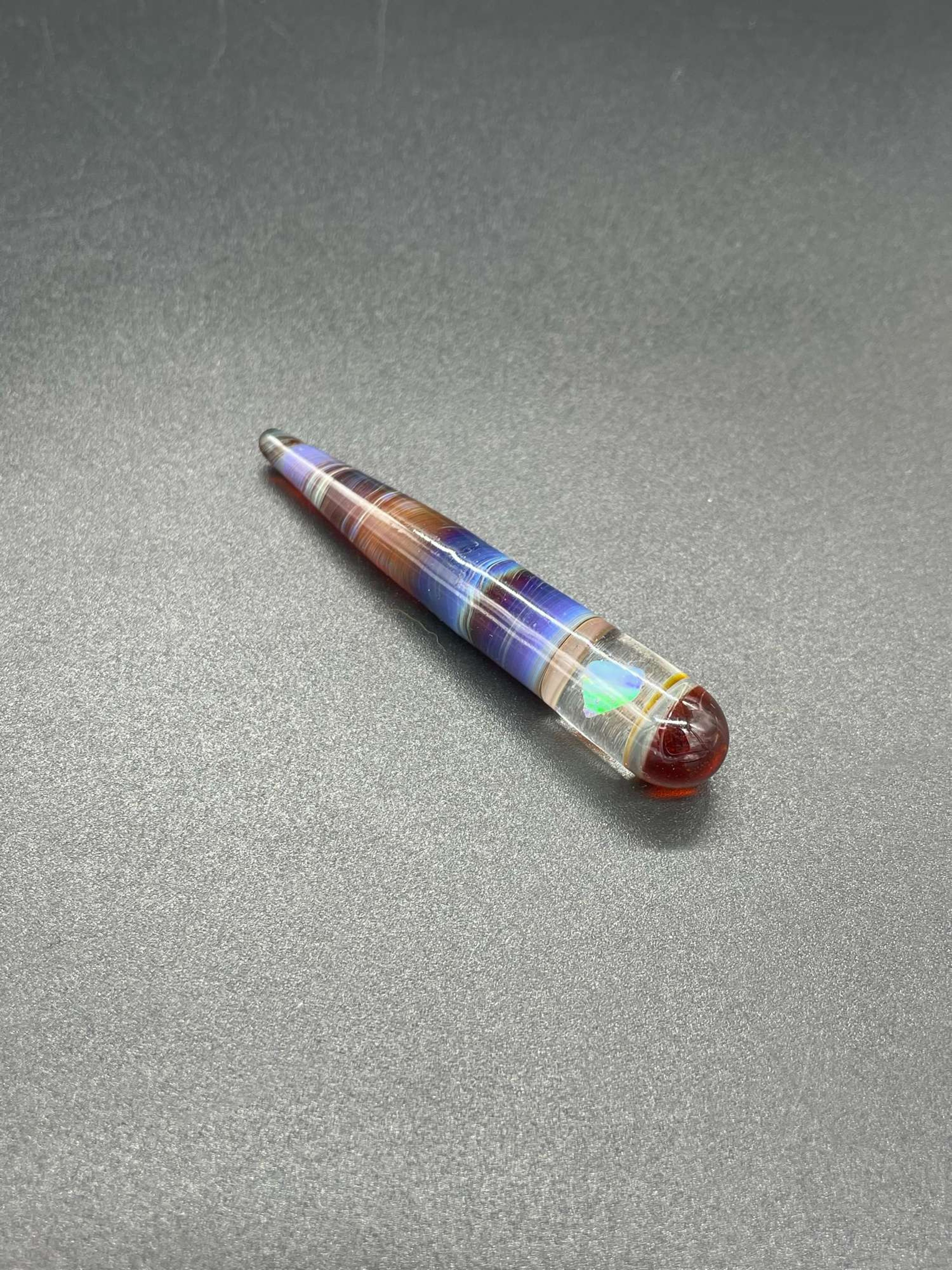 Preview pic of Amber Purple Poker/Dabber Tool with Opal