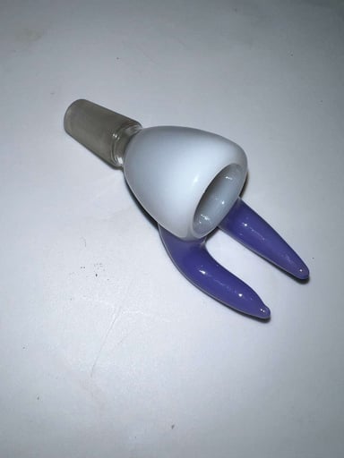 Preview pic of 14mm Male Double Horn Slide/Bowl