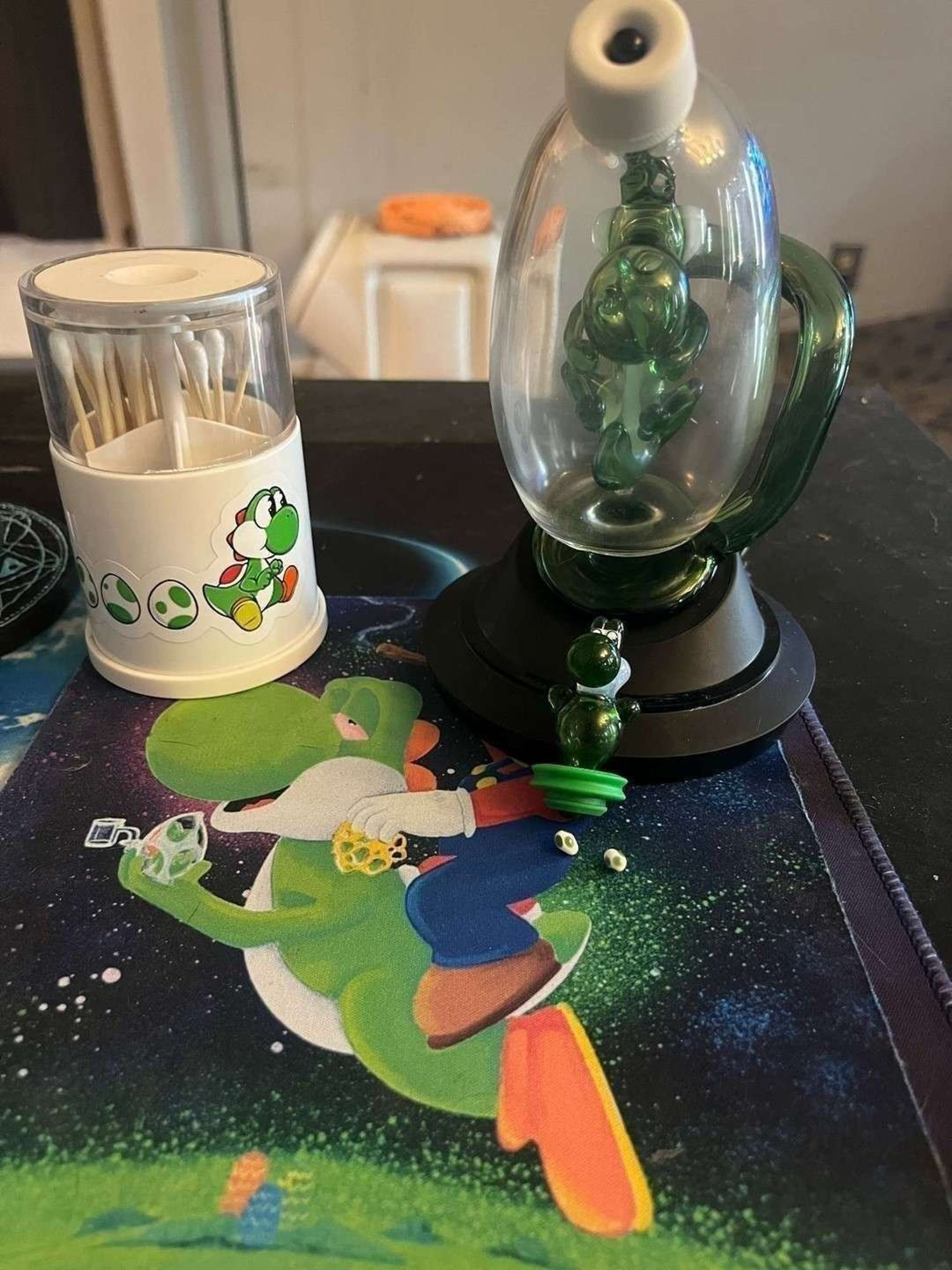 Yoshi Puffco Top and Ball Cap image 0