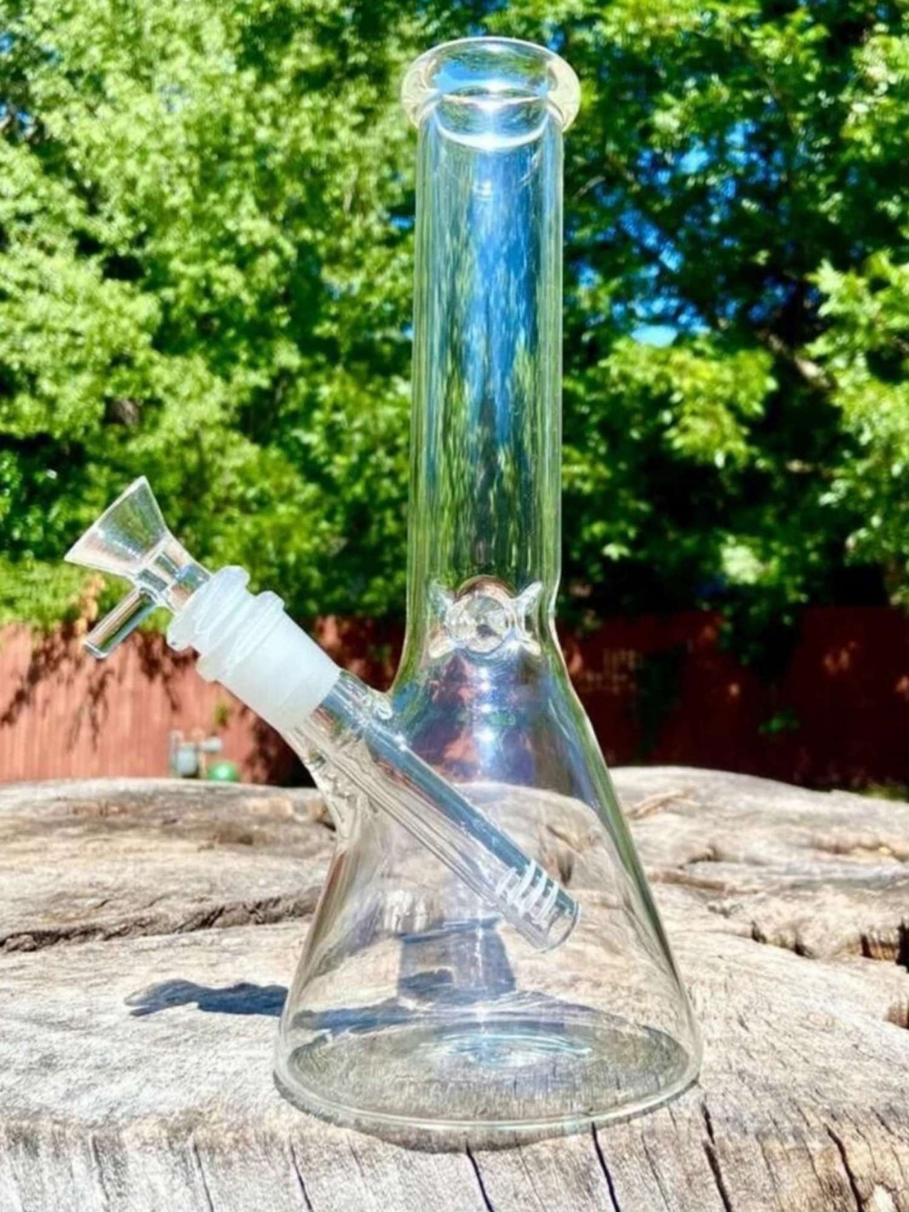 10" Clear Beaker Water Pipe Bong image 0