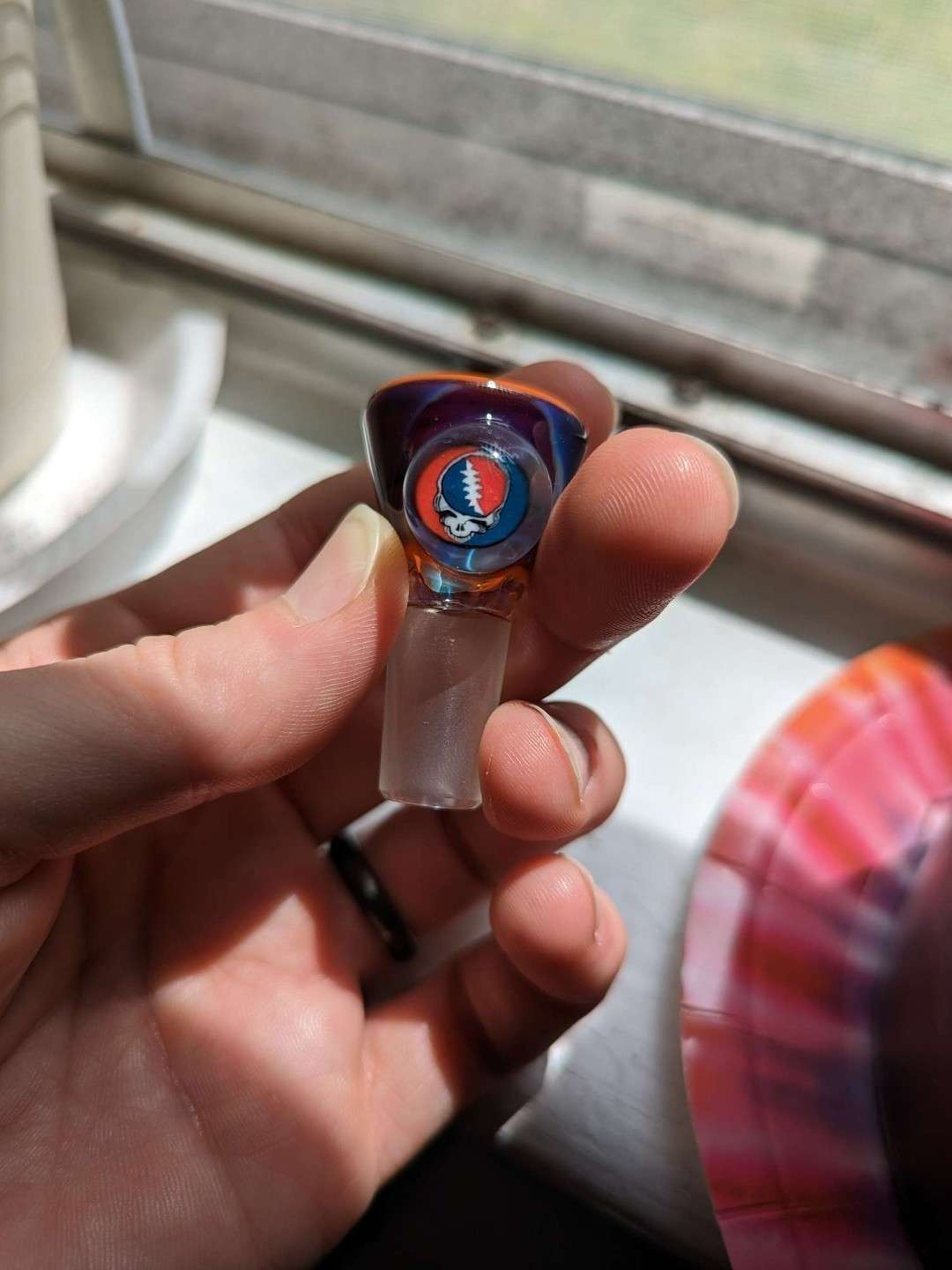 Preview pic of Different vibes 14mm 4 hole Grateful Dead slide