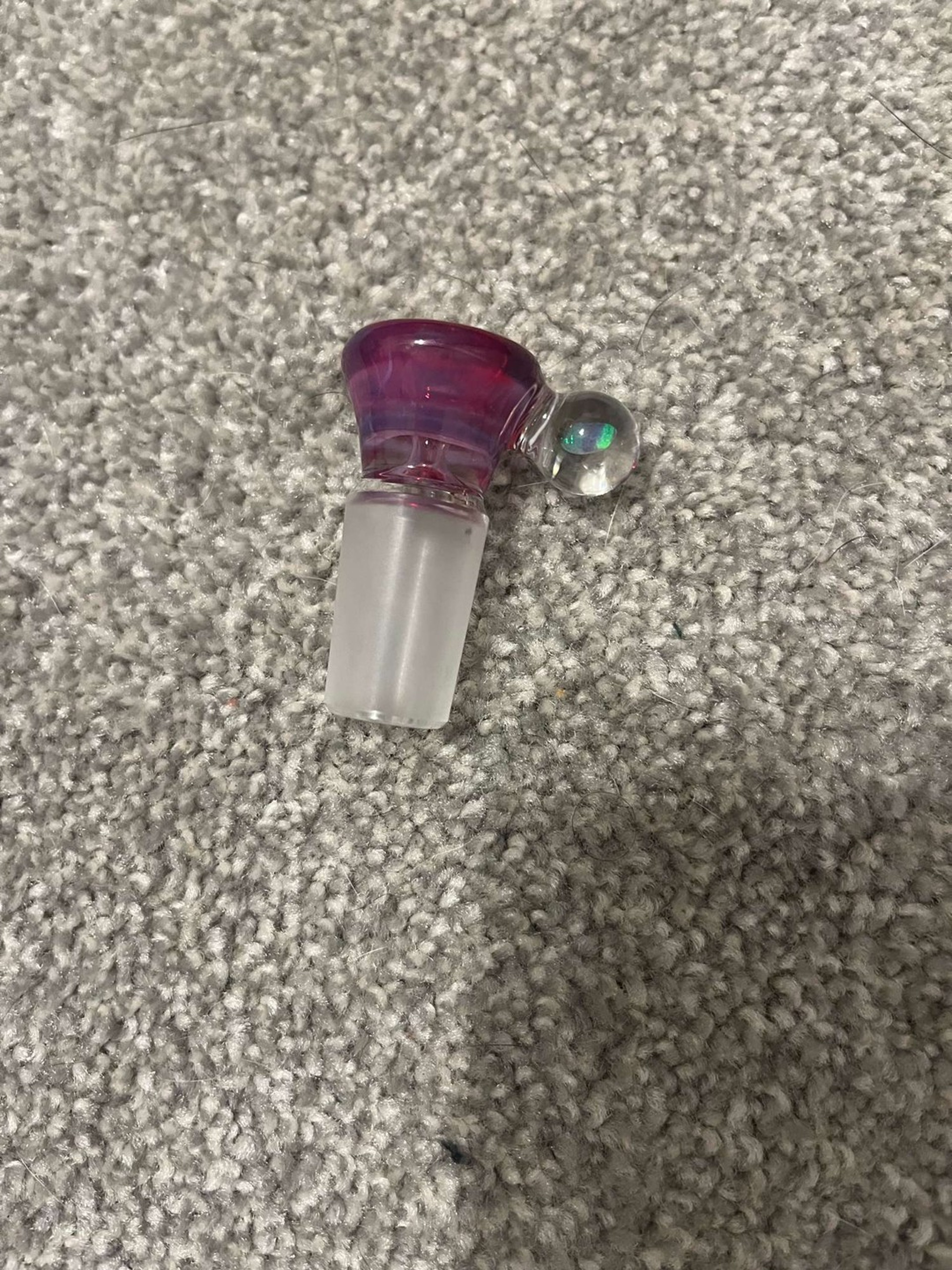 18mm one hole Color Slide w Opal Marble image 0