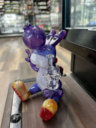 Preview pic of NV_Glass Dual Headcycler Yoshi Empire Purple/White Satin