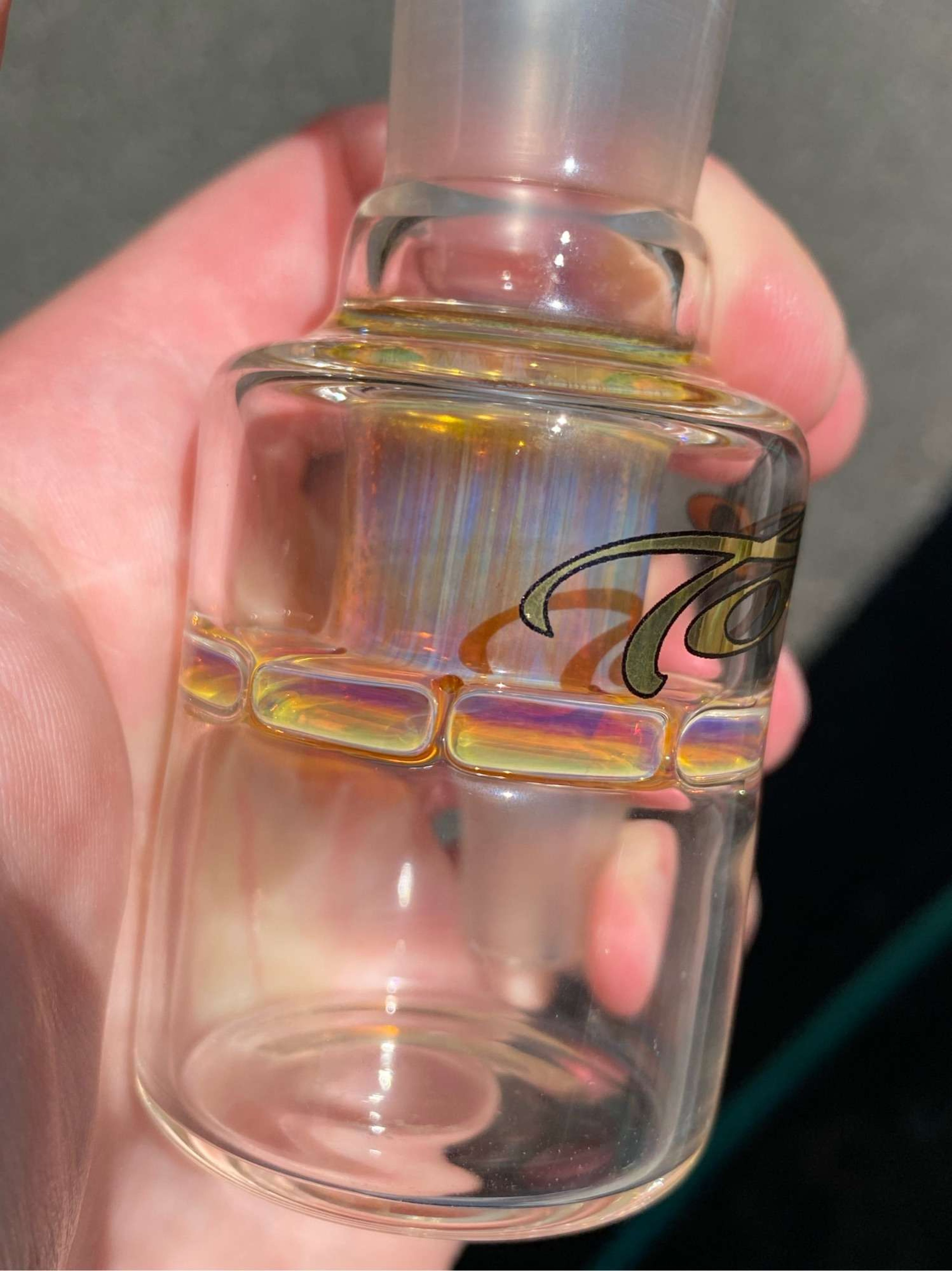 Preview pic of 1 of 1 fumed Toro dry catcher 18mm with rainbow XL jet slide 18mm