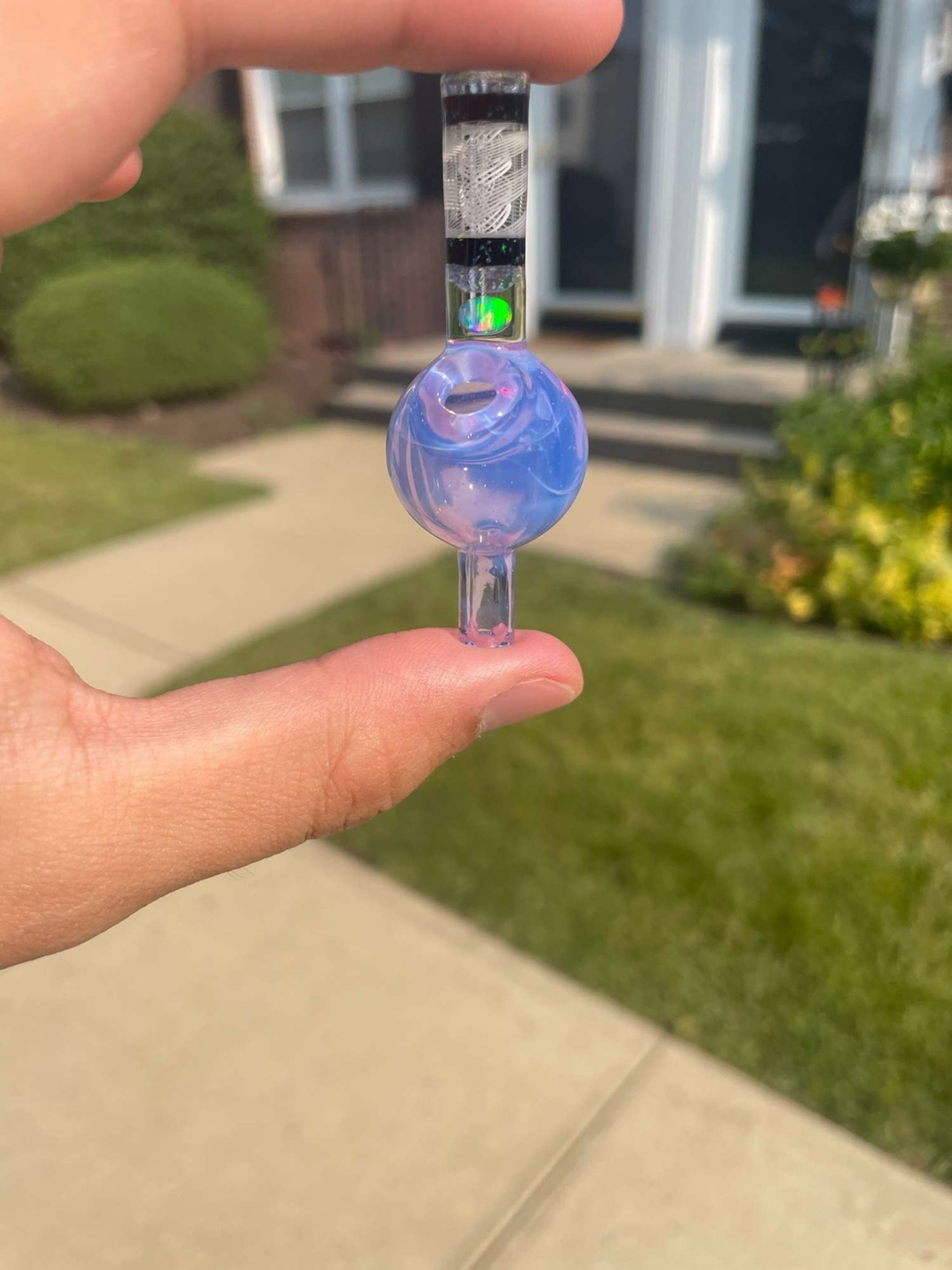 Grateful Dom @glassdrawls Lucid Cropal White Retti DNA Cap image 0