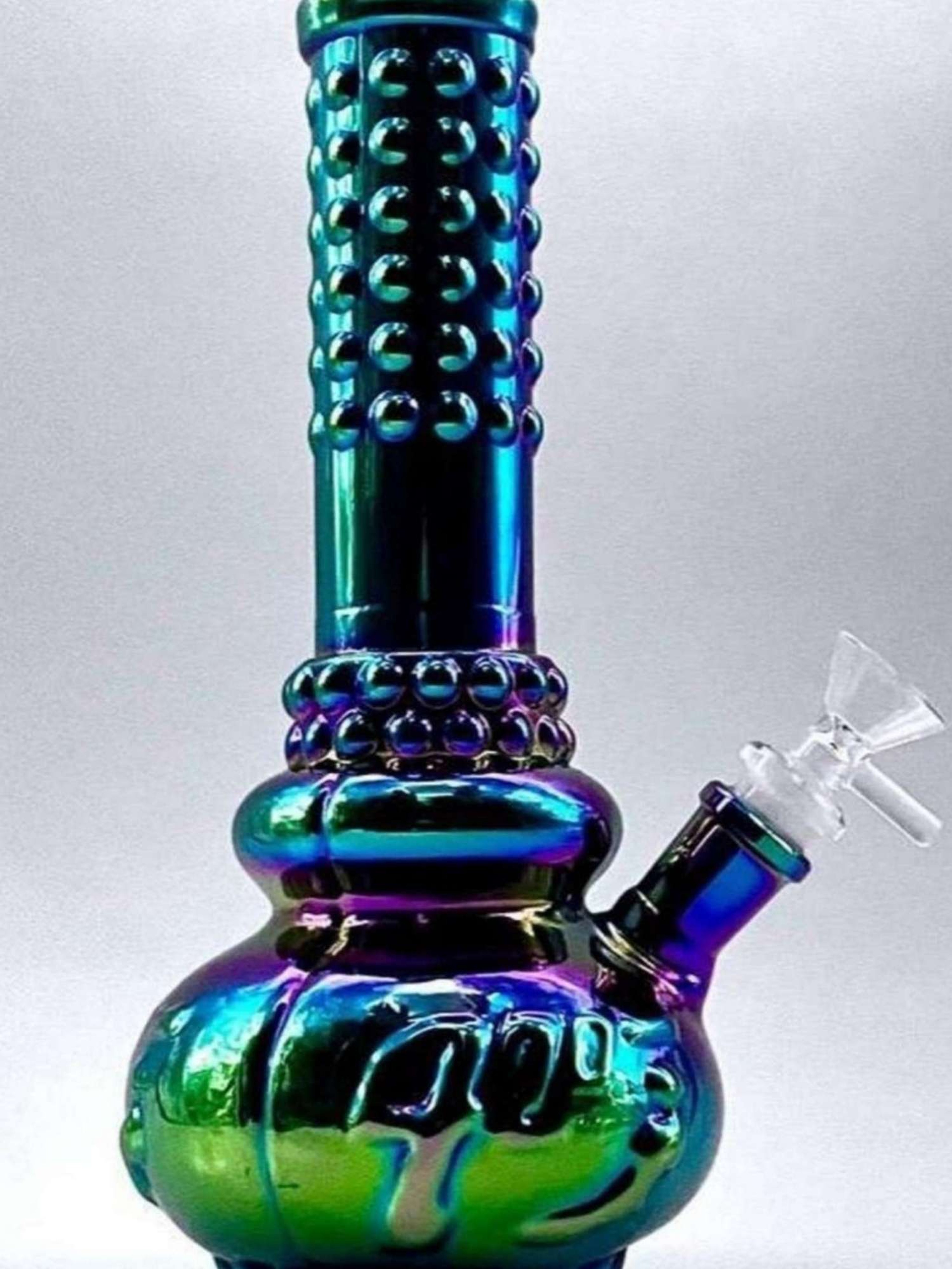 10" 420 Metallic Glass Bong Rig image 0