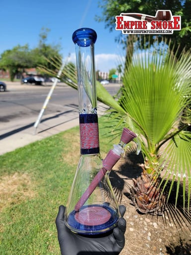 Preview pic of AUGY GLASS - HEADY WIG-WAG BEAKER BONG