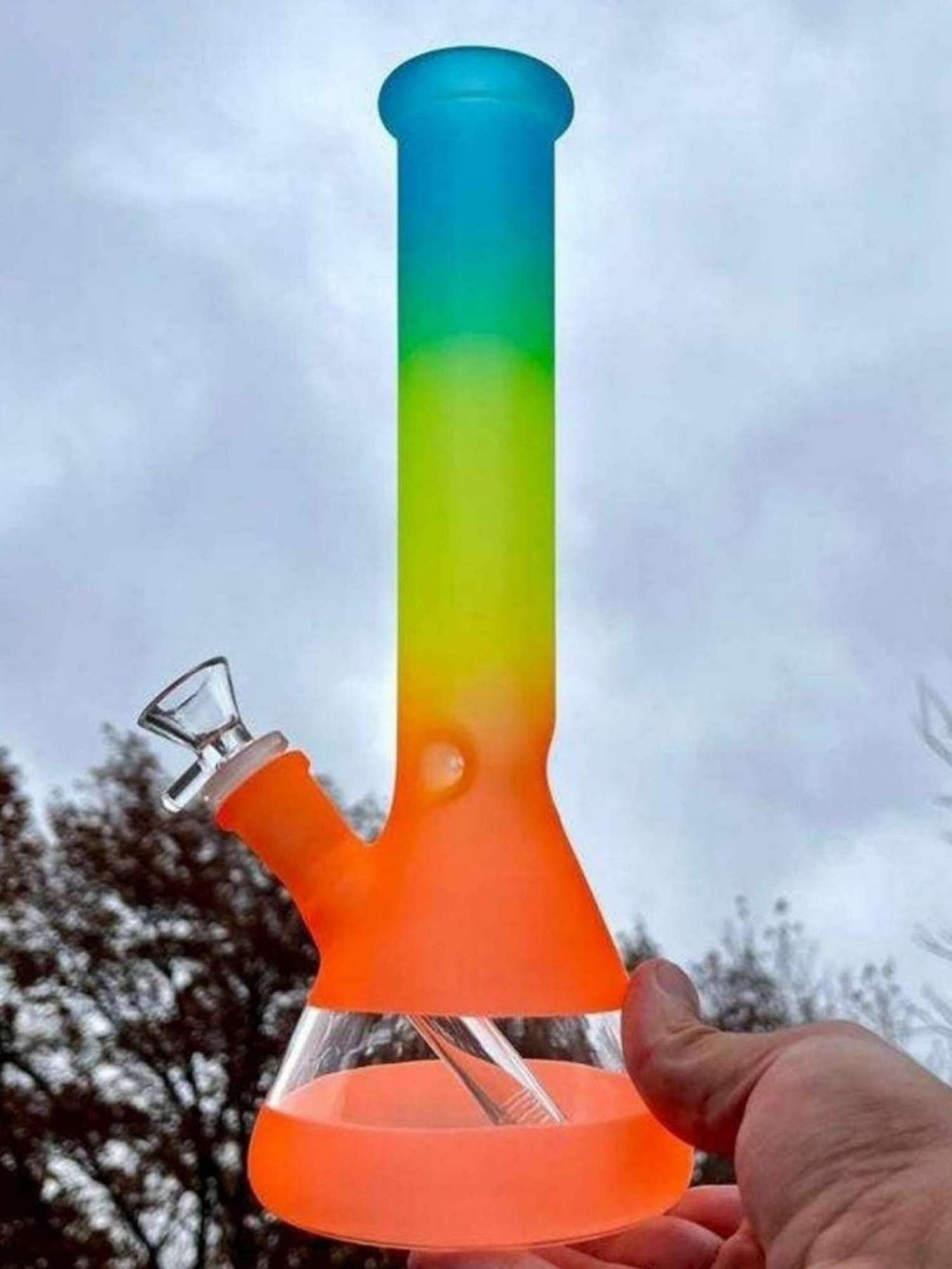 Preview pic of 10"Rainbow Glass Bong Rig