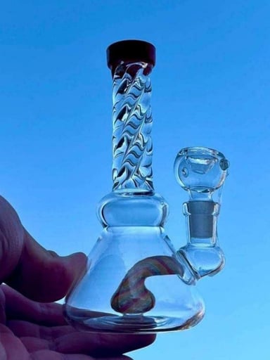 Preview pic of 6" Mini Glass Bong Rig