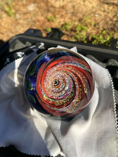Preview pic of Large Grimm glass vortex marble