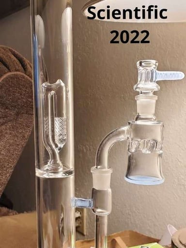 Preview pic of Gordo Scientific Double riptide perc Ether w/catcher & slide
