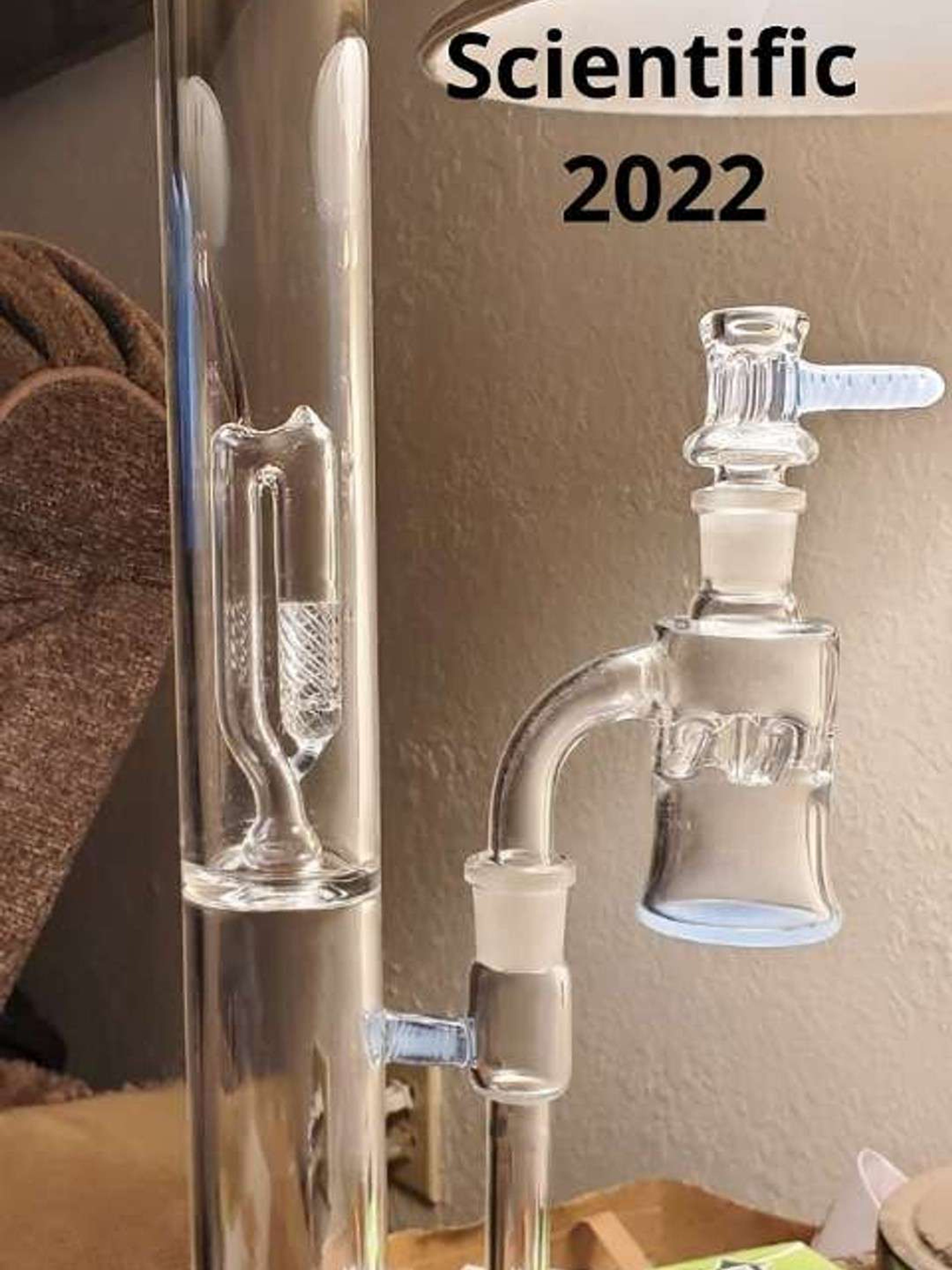 Preview pic of Gordo Scientific Double perc Ether w/catcher & slide