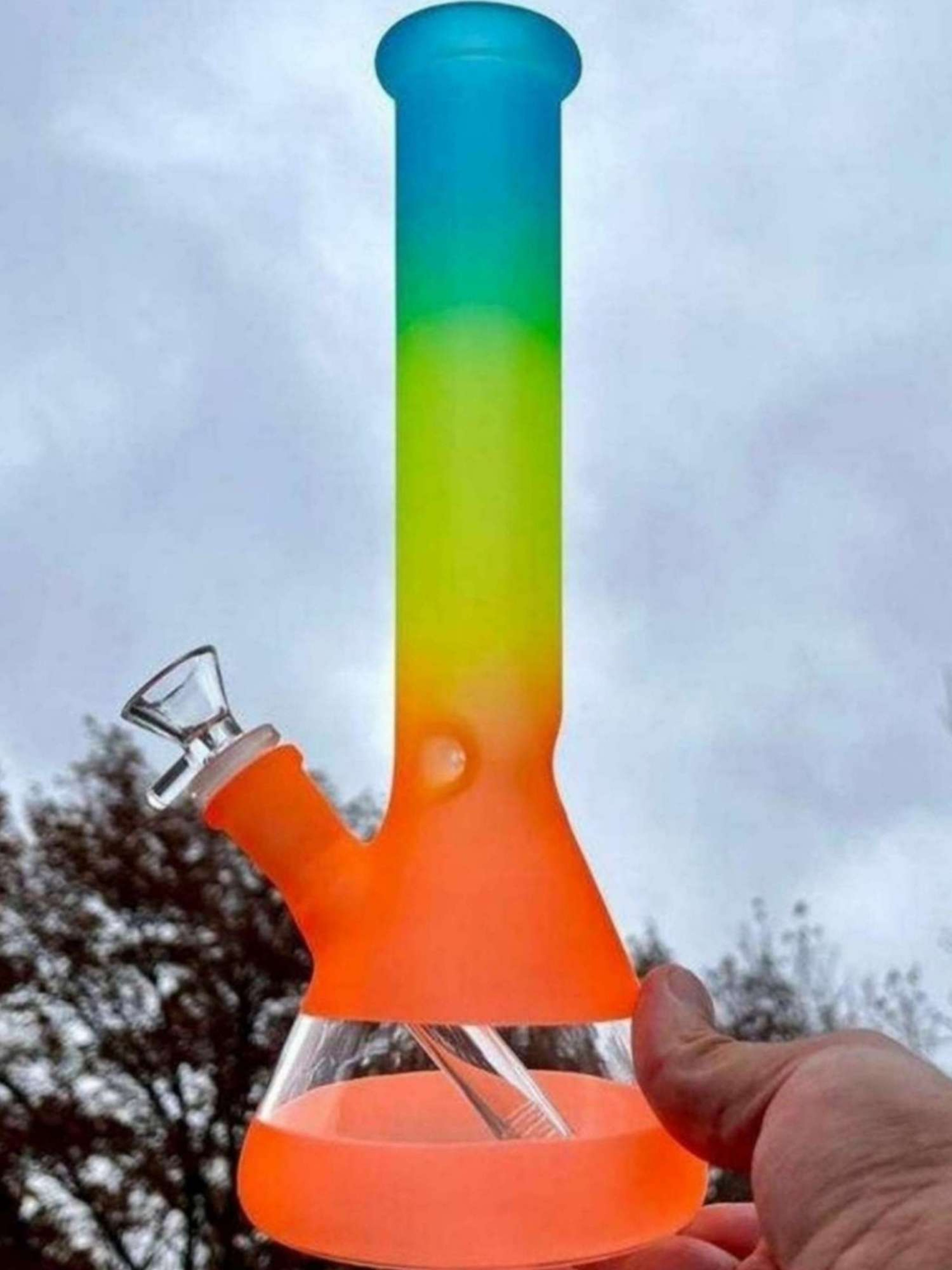 Preview pic of 10" Rainbow Glass Bong Rig