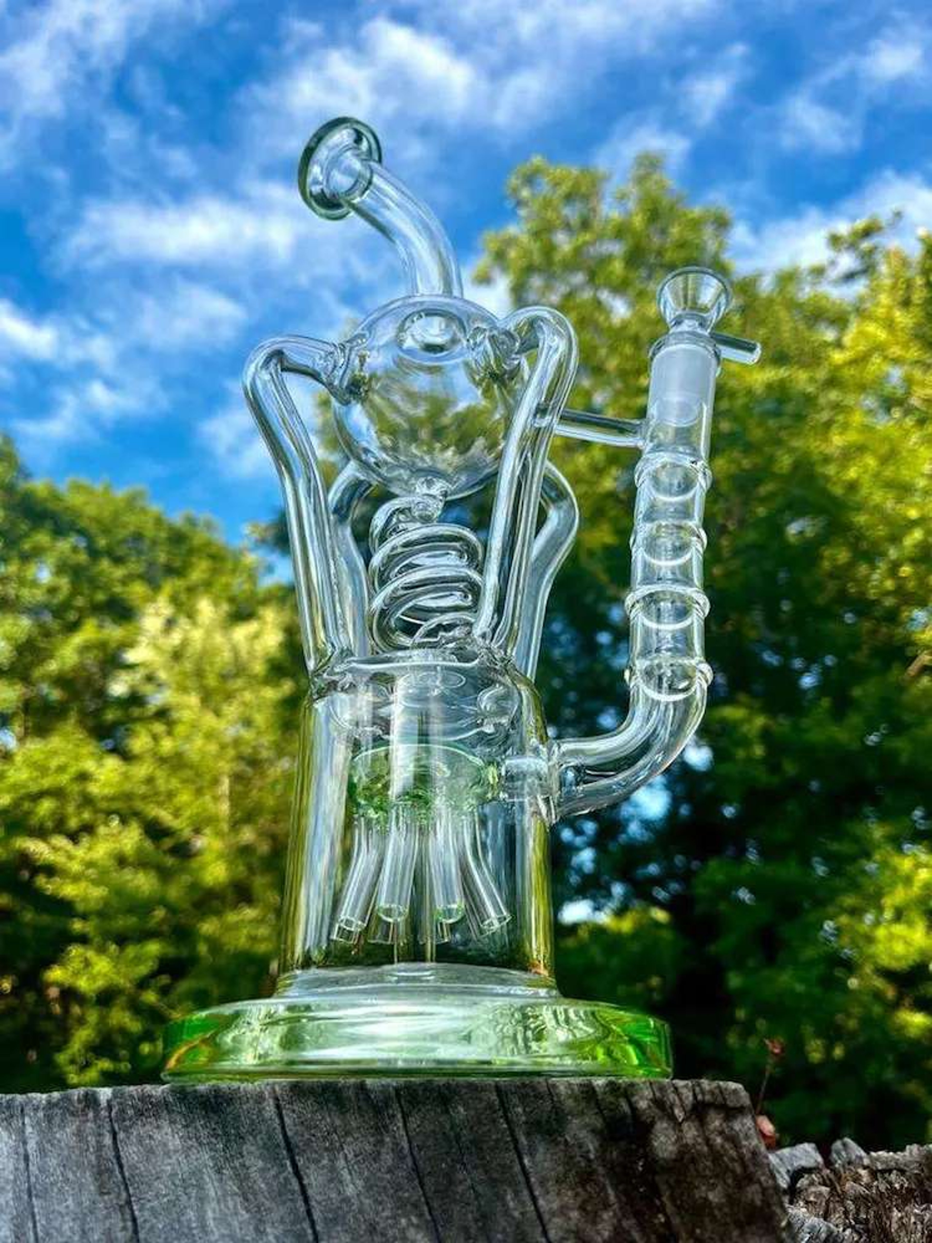 SALE SALE SALE: 13" Galaxy Glass Recycler Rig image 0