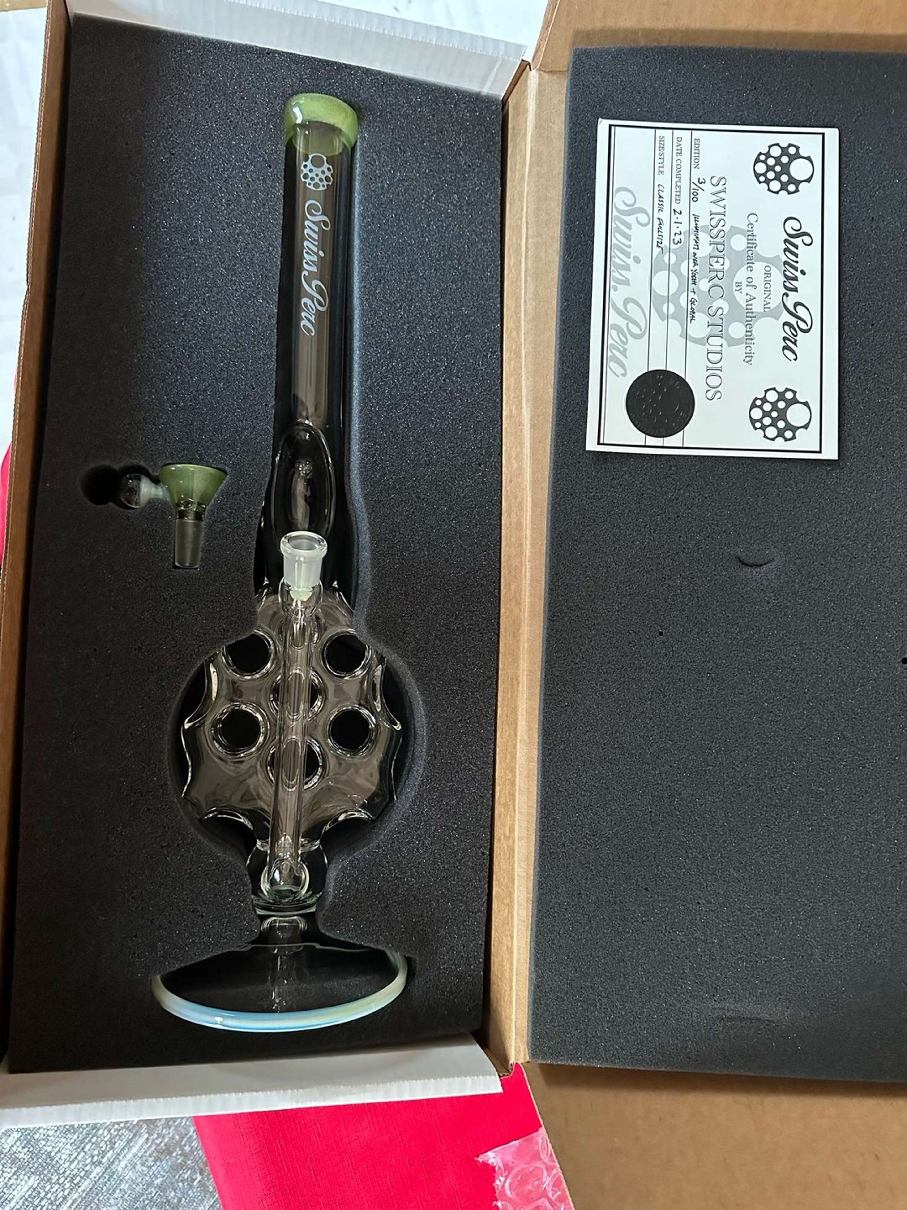 Preview pic of Swiss Perc Studios 2023 3/100 FS Classic in Yoshi over Illuminati and Glopal