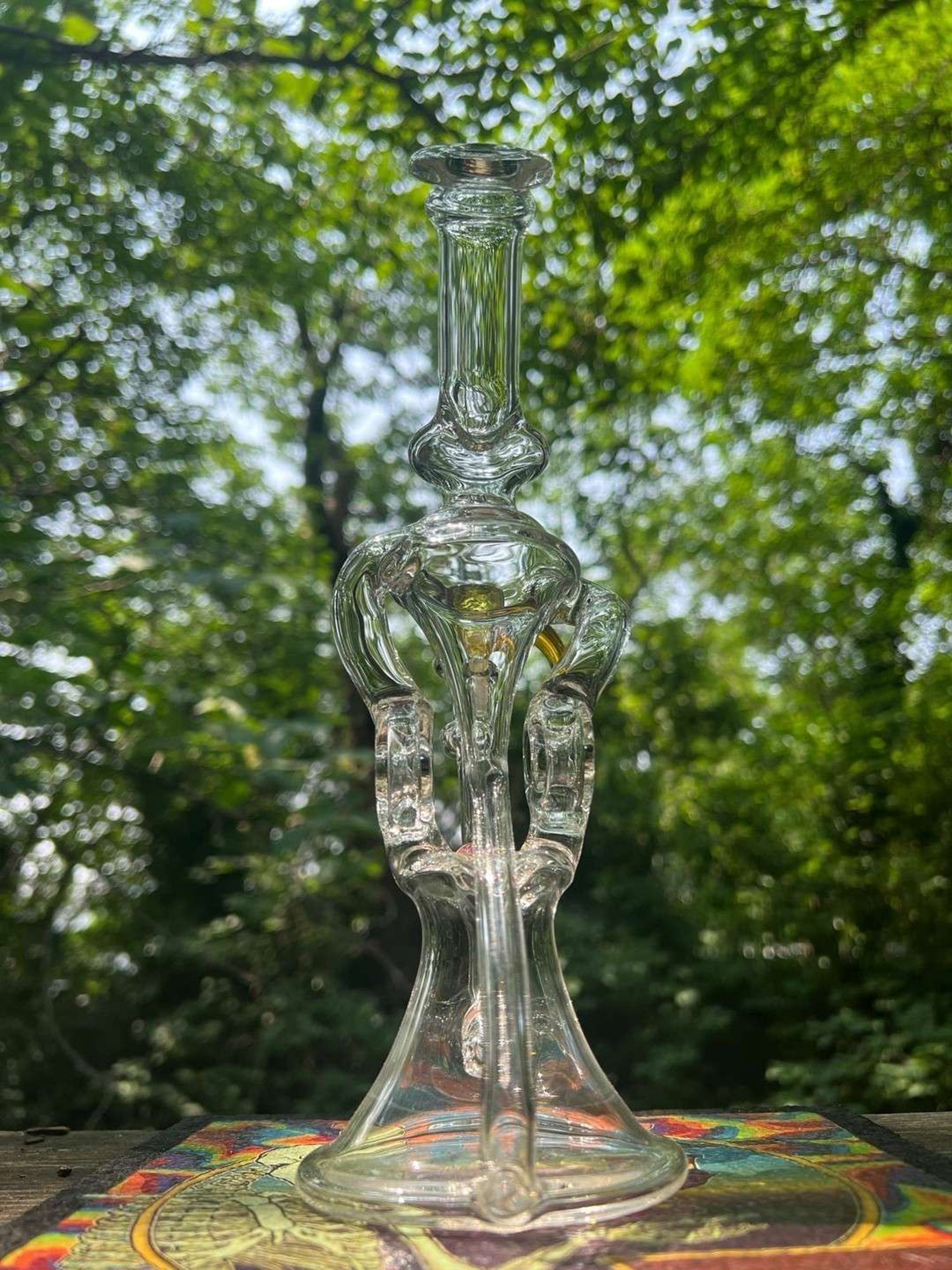 Preview pic of Double Donut Floating Recycler @powerful_jack_glass