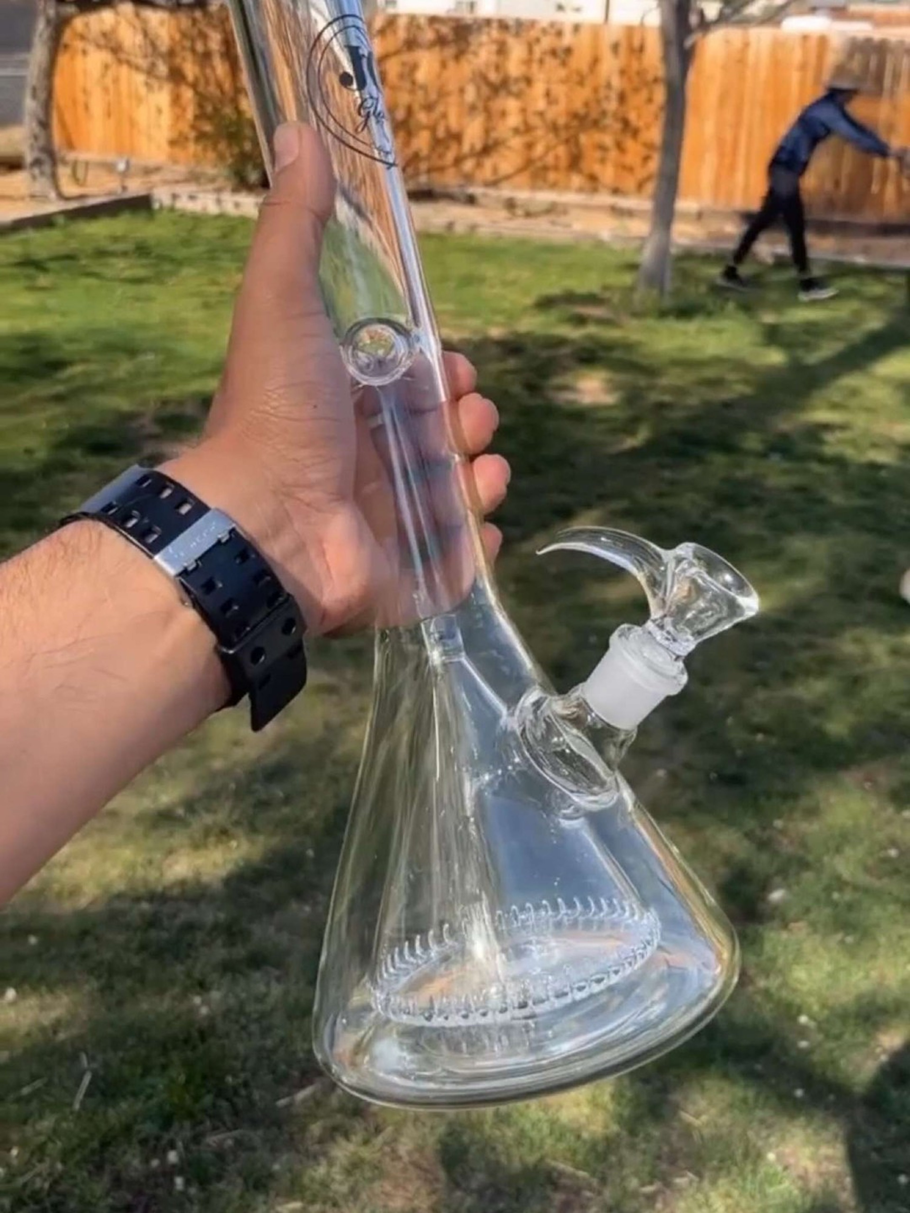 17” clear Collins beaker image 0