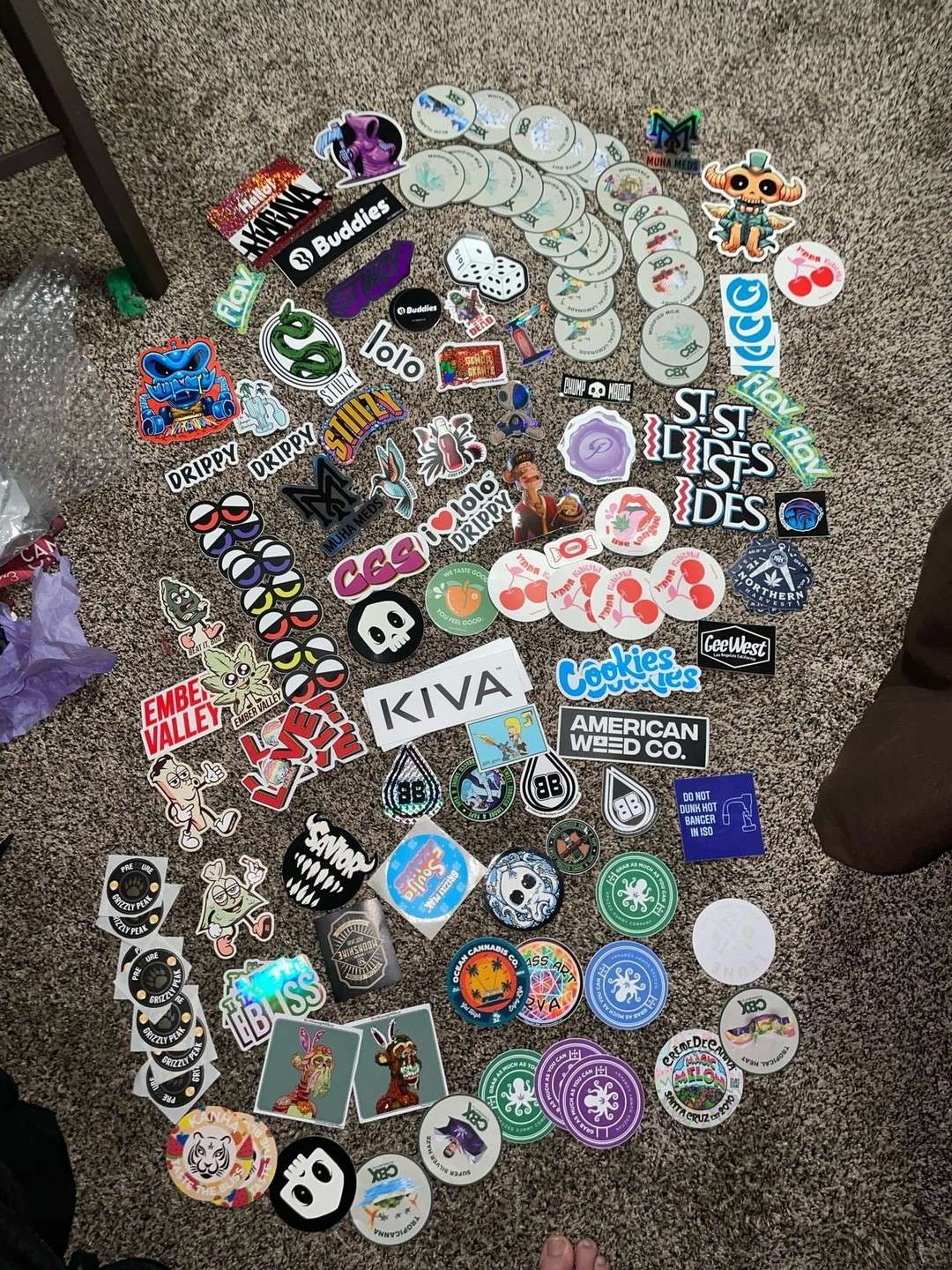 Preview pic of Tons of various stickers 