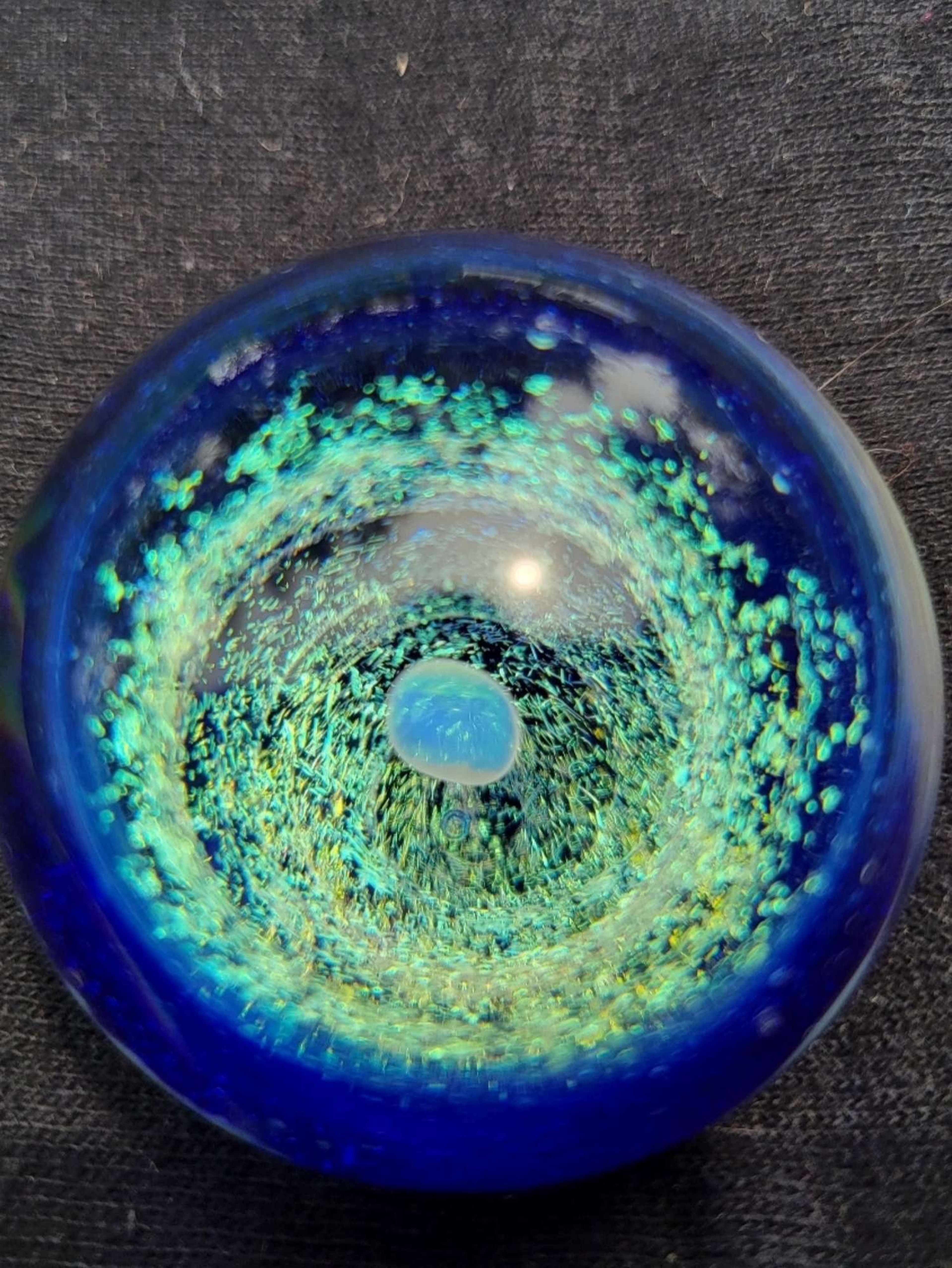 Dichro vortex marble with opal and space image 0