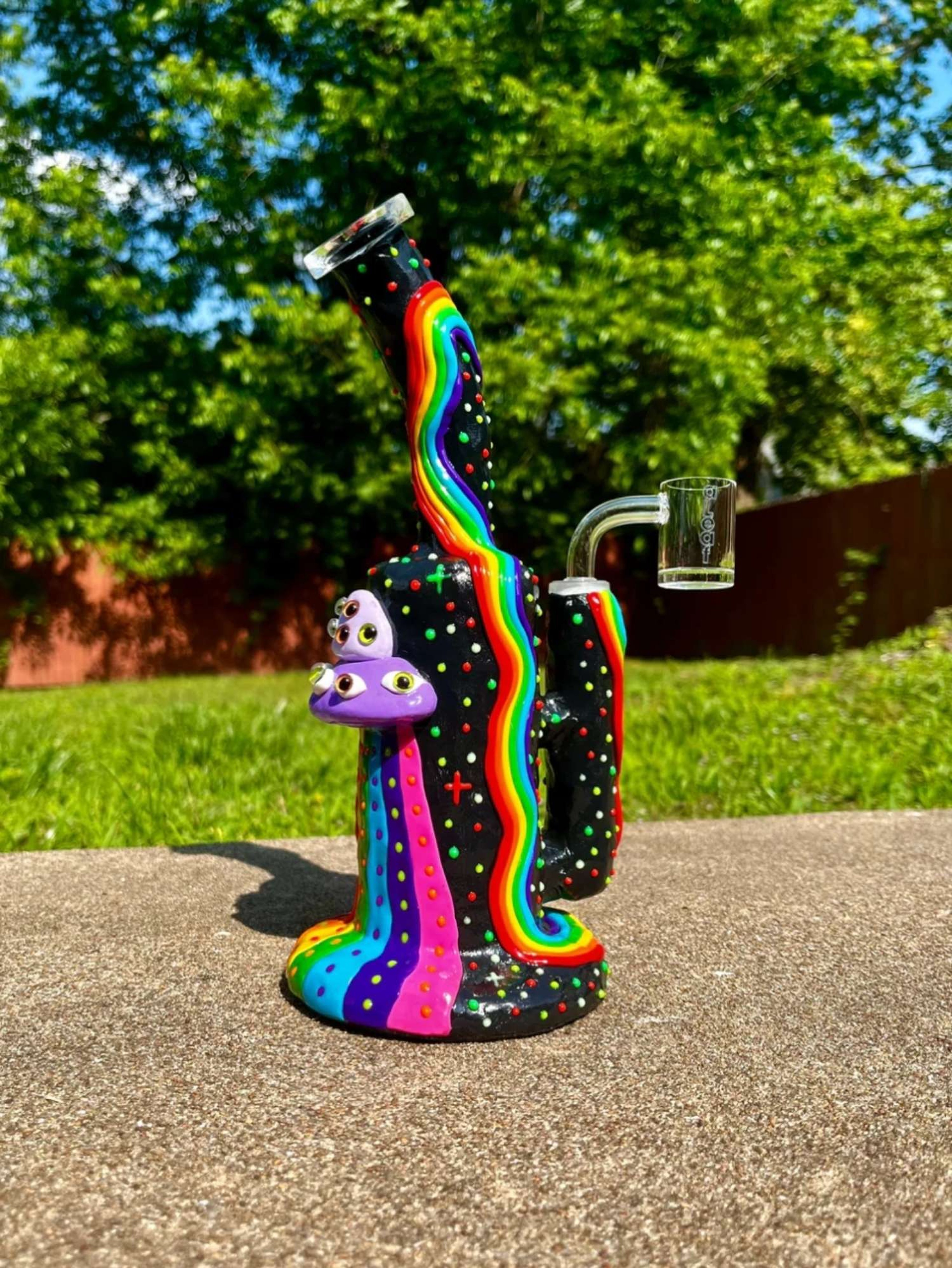 Preview pic of 9" Ceramic Rainbow Rig